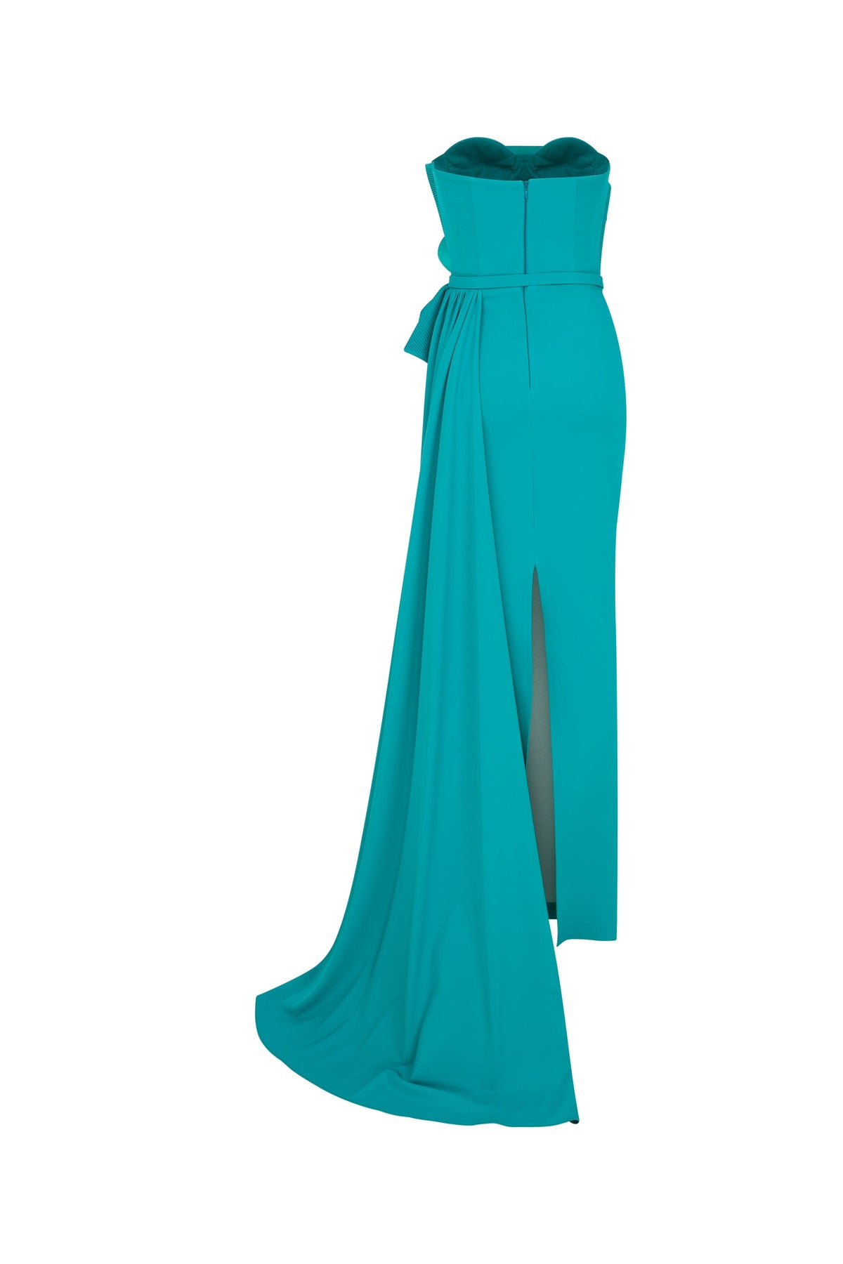 Magenta Strapless Evening Gown N0520A