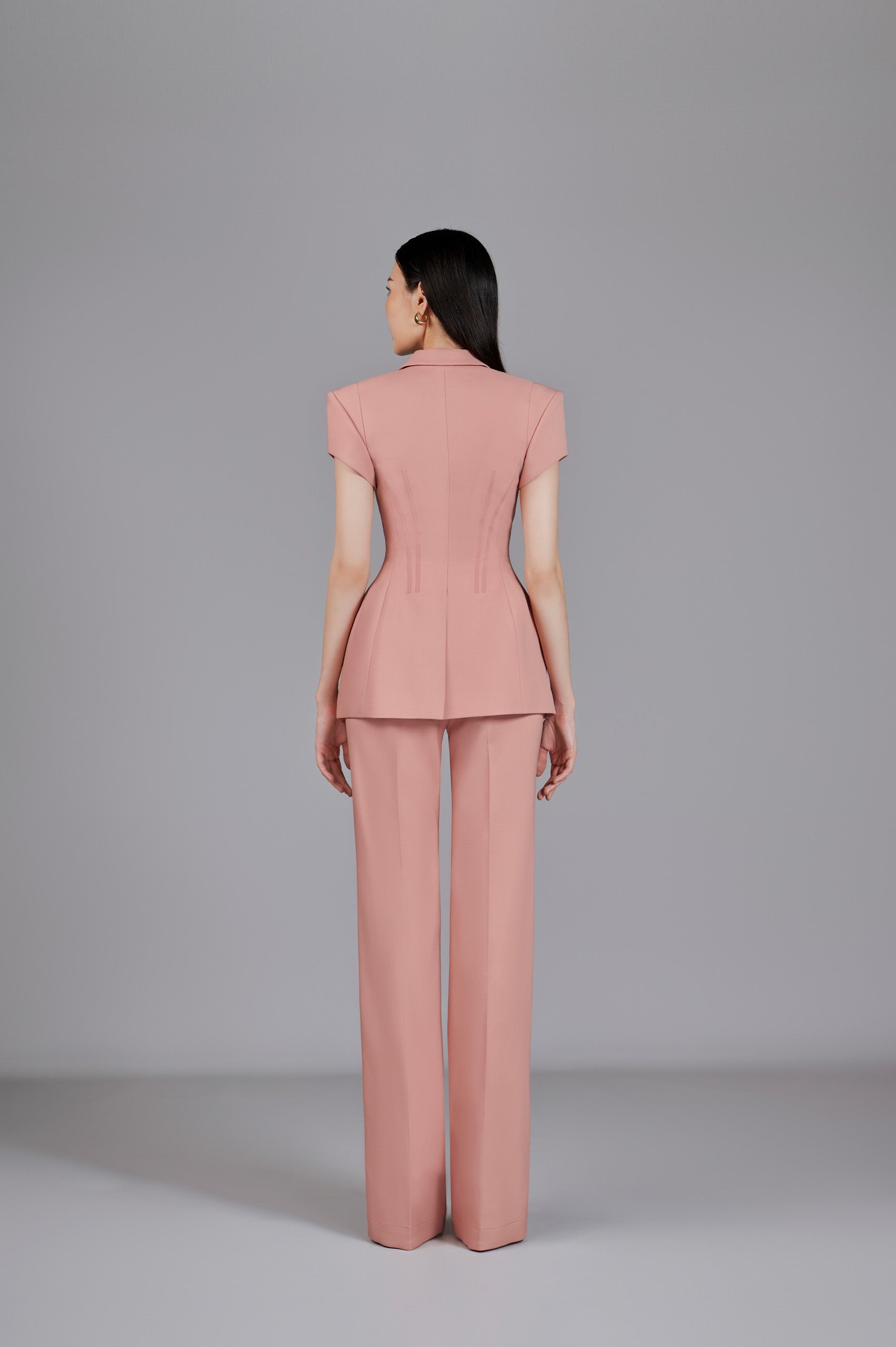 Yves Salmon Wide Leg Pants