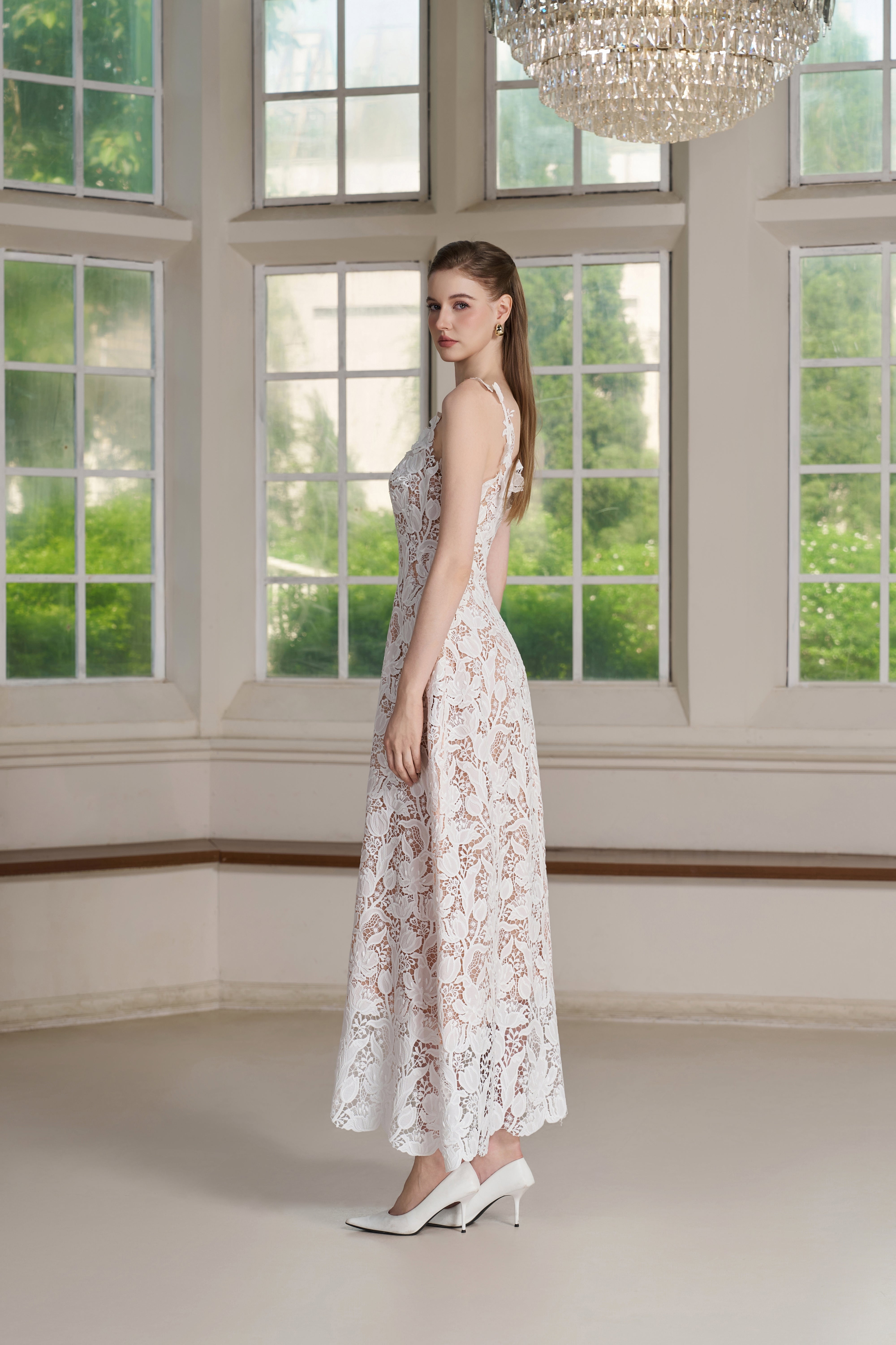 Zire Dress – Off White Maxi Dress