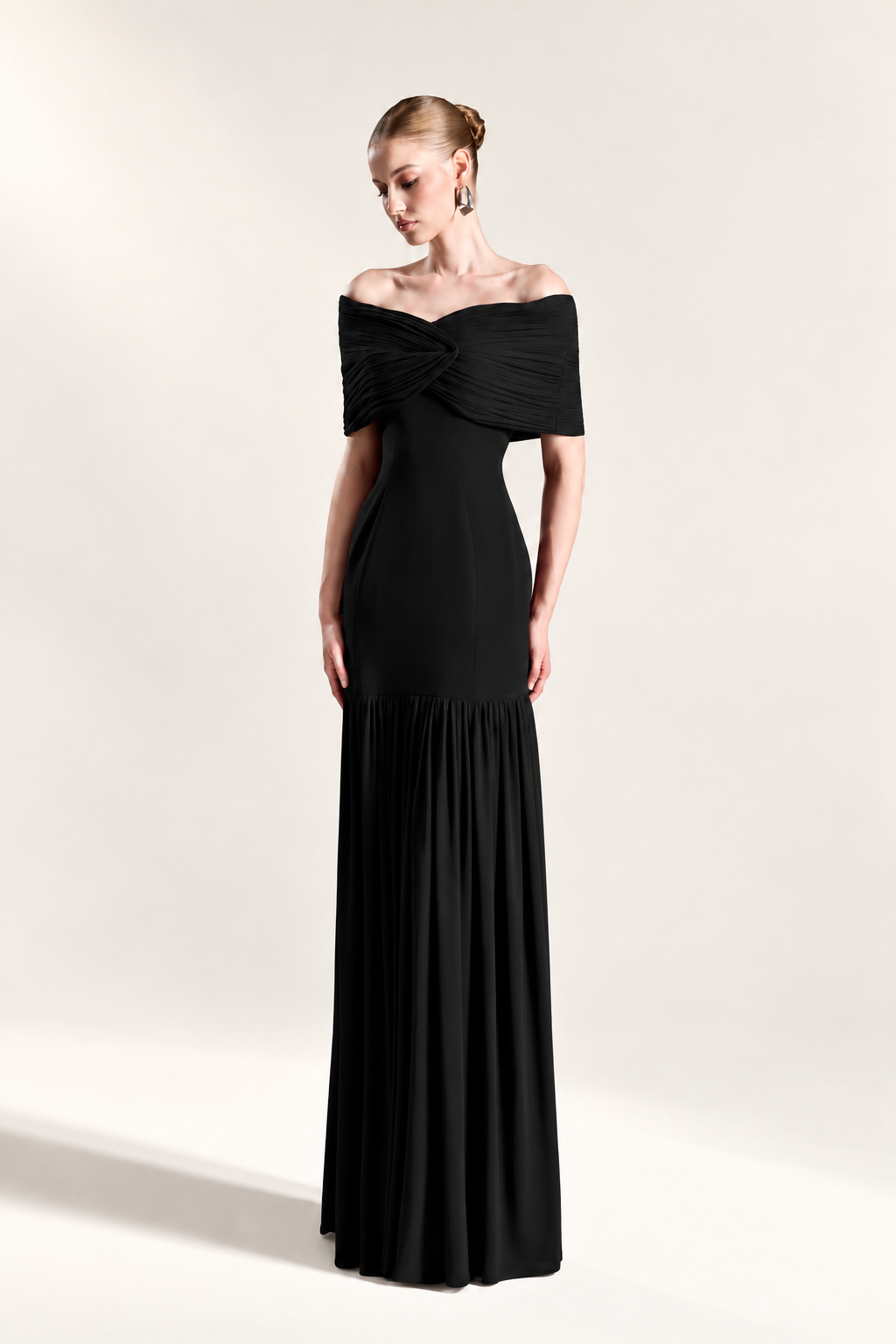 Pleated Flare Dress
