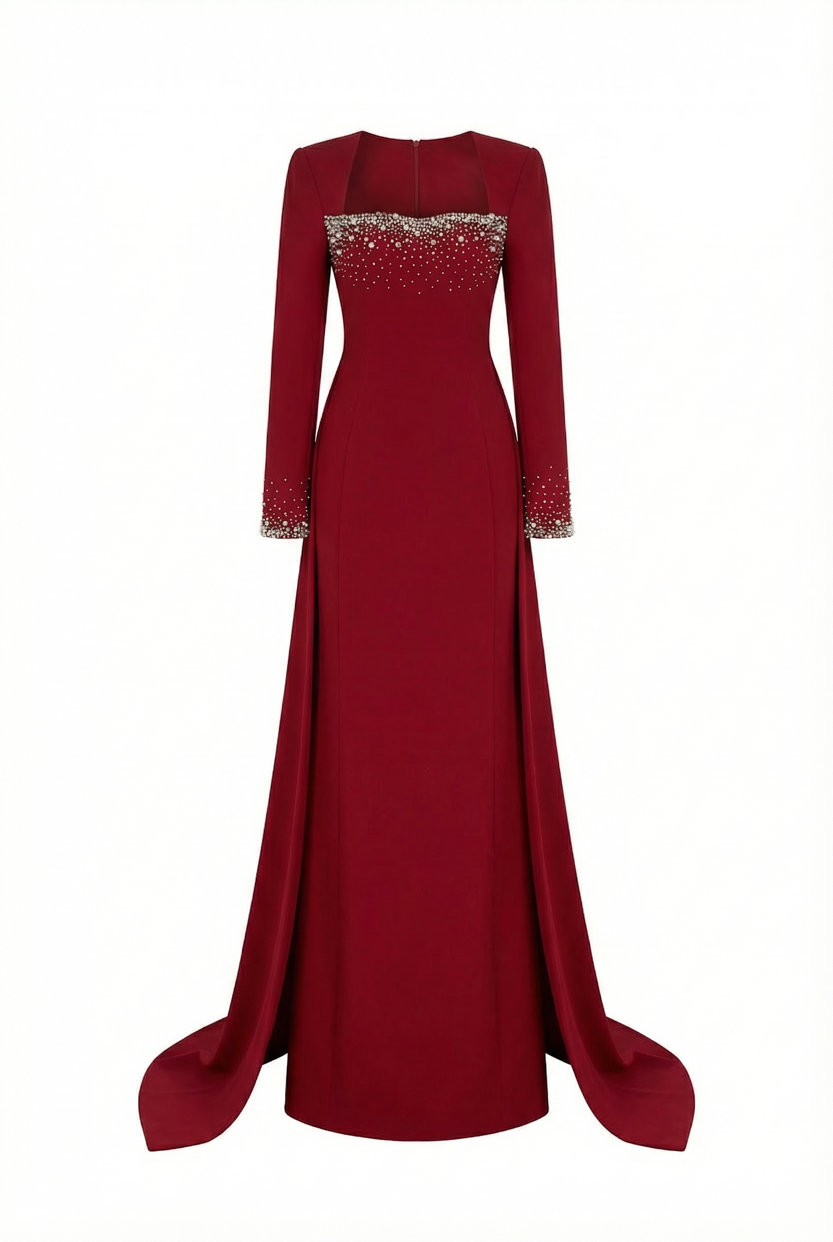 Elia Dress – Bordeaux Maxi Dress