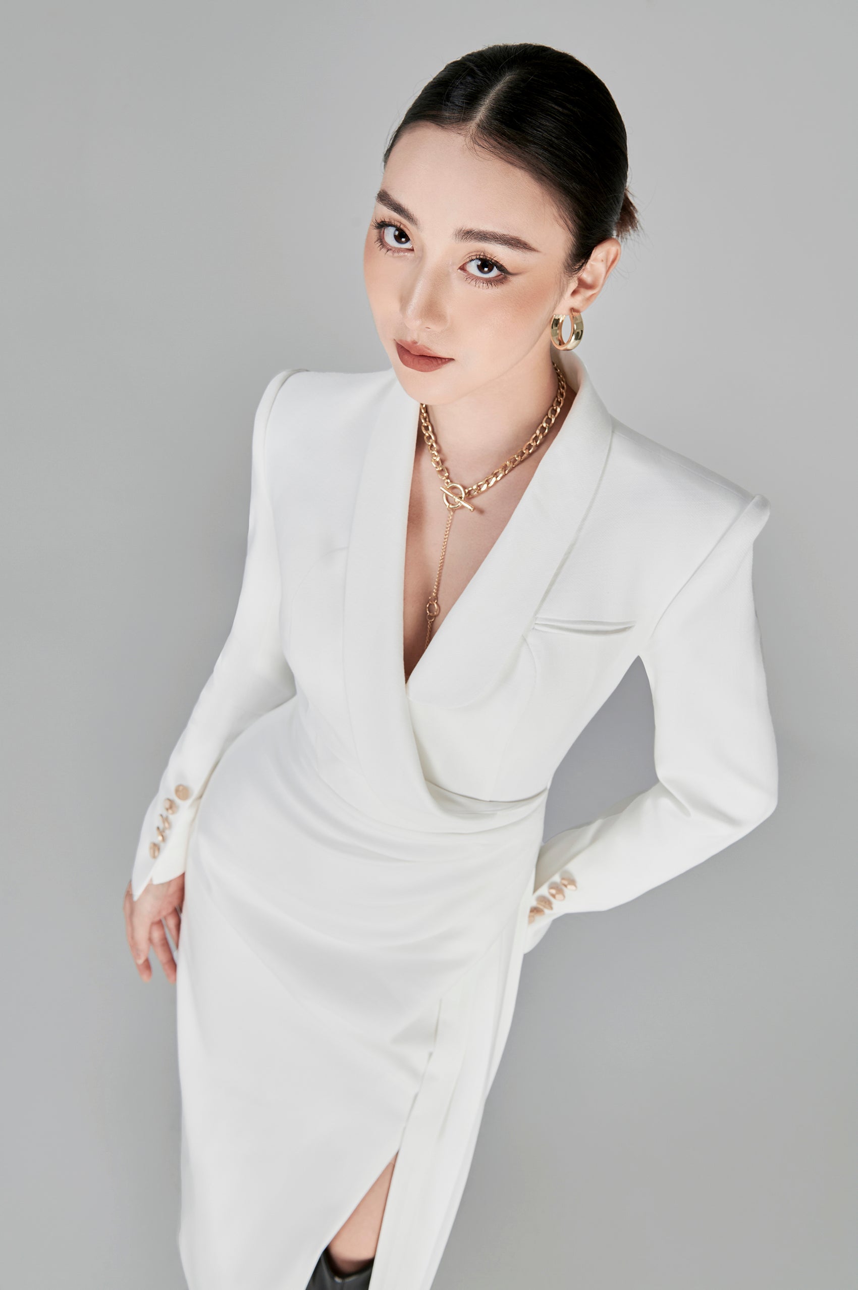 Rosanna Asymetrical Draping Dress