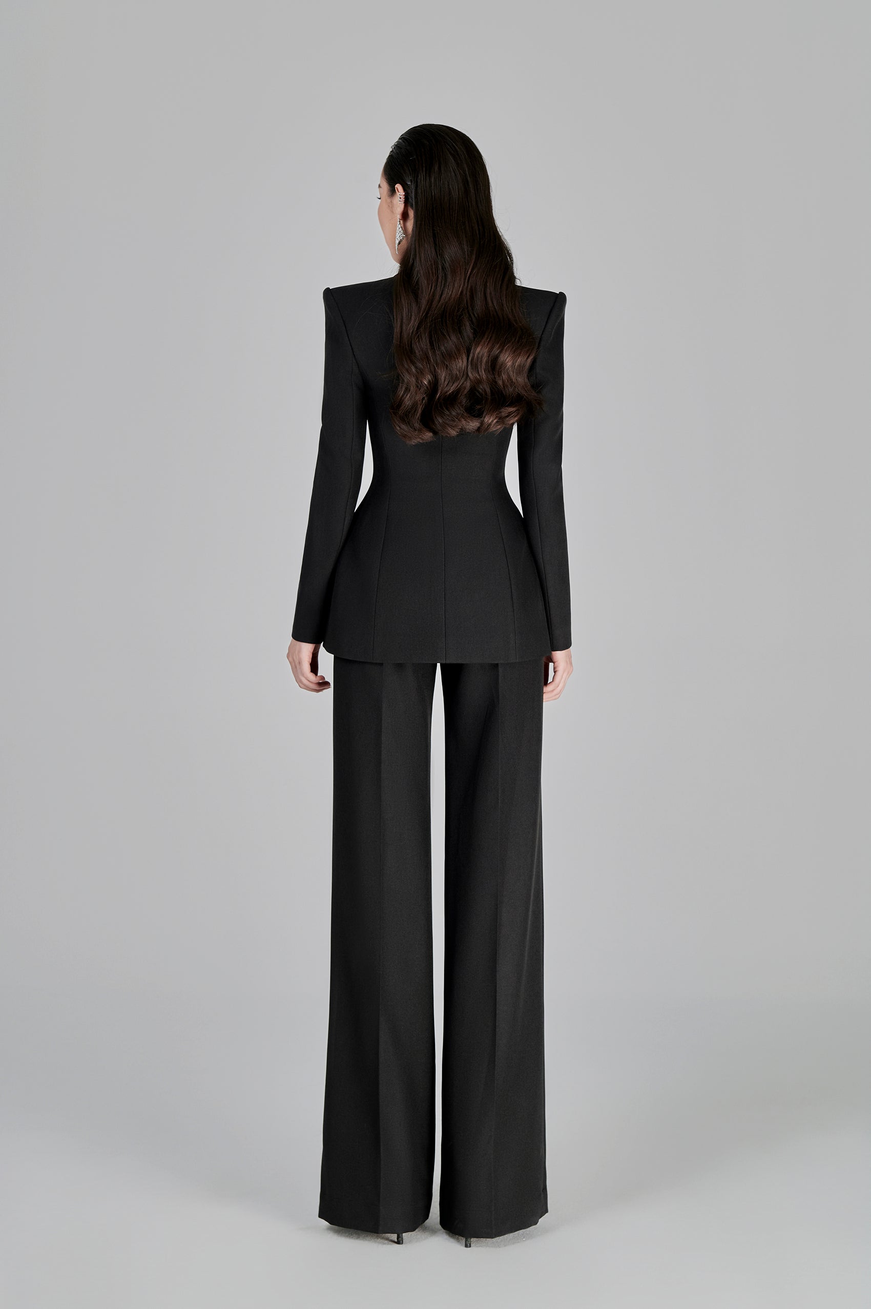 Josefin Black Floral 3D Blazer