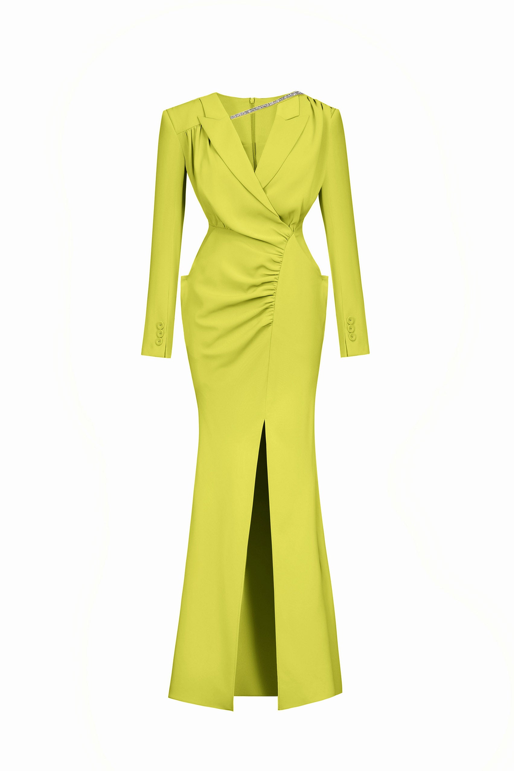 Lilting Fish Tail Slit Dress