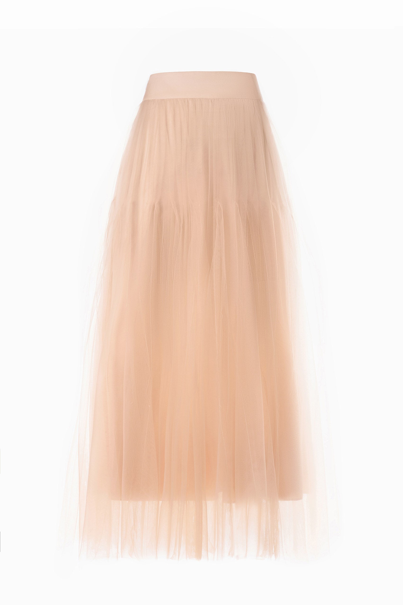 Camel Chiffon Skirt VL1006