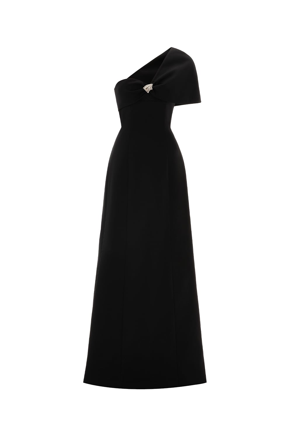 Mirer - Pipevine A-Line Ponte Knit Maxi Dress