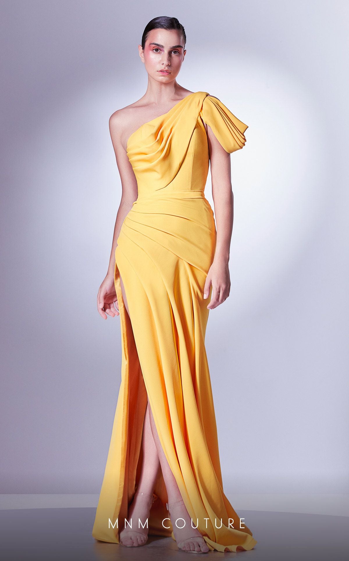 Draped Sash Evening Gown G1342