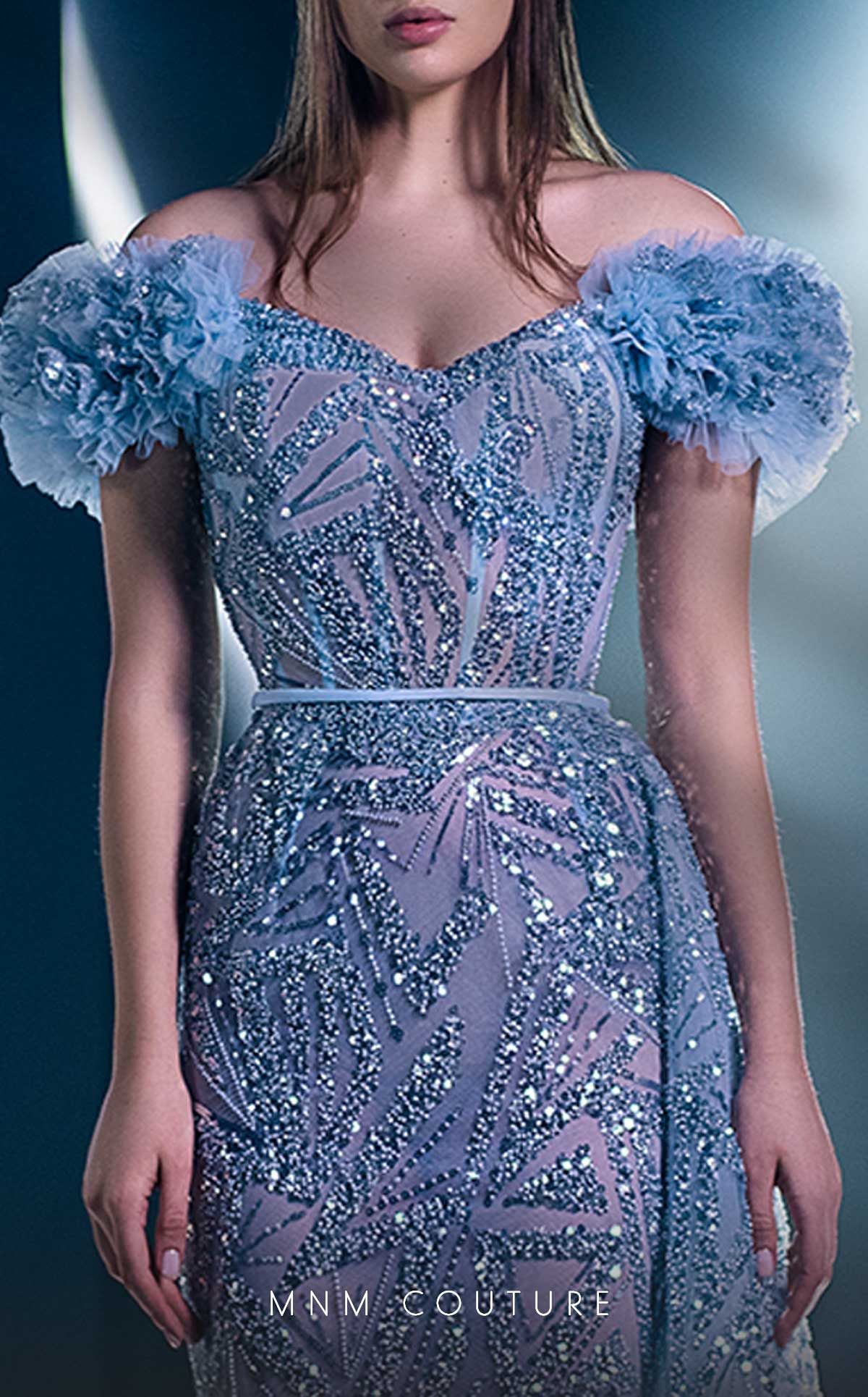 Cascading A-Line Ruffle Romance Style K3963