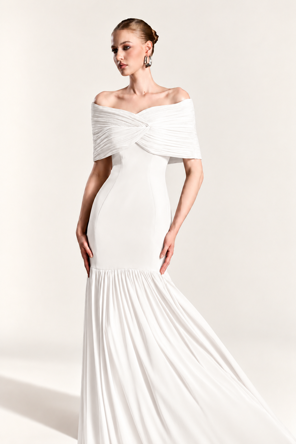 Pleated Flare Dress