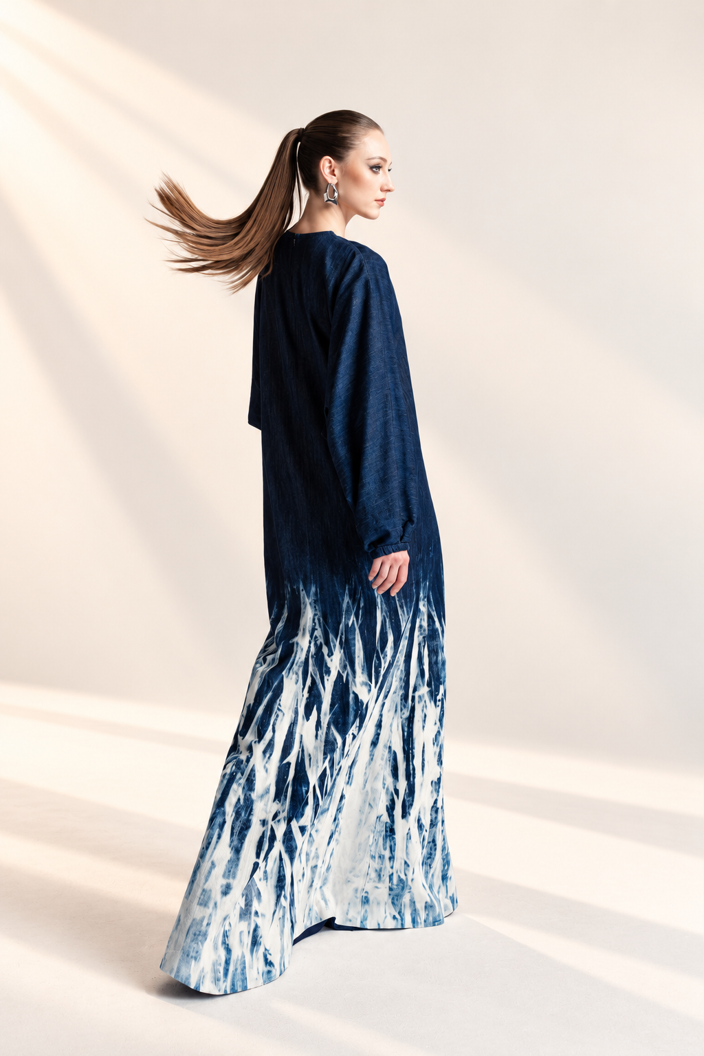 Bleached Denim Mermaid Dress