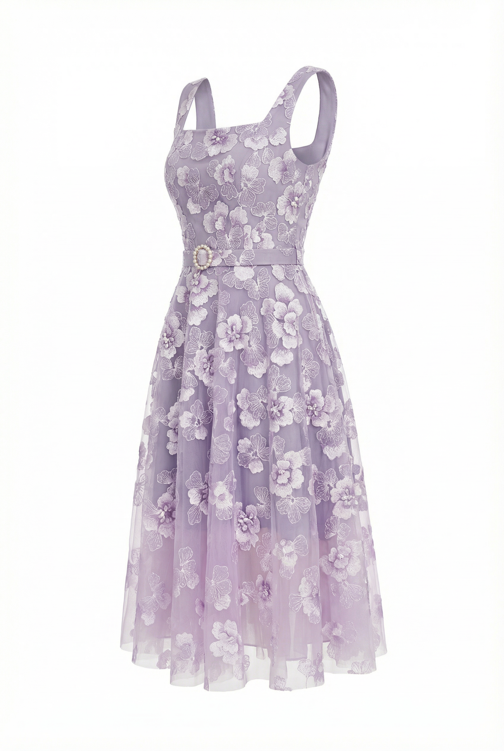 Ryn Dress – Purple Impression Midi Dress