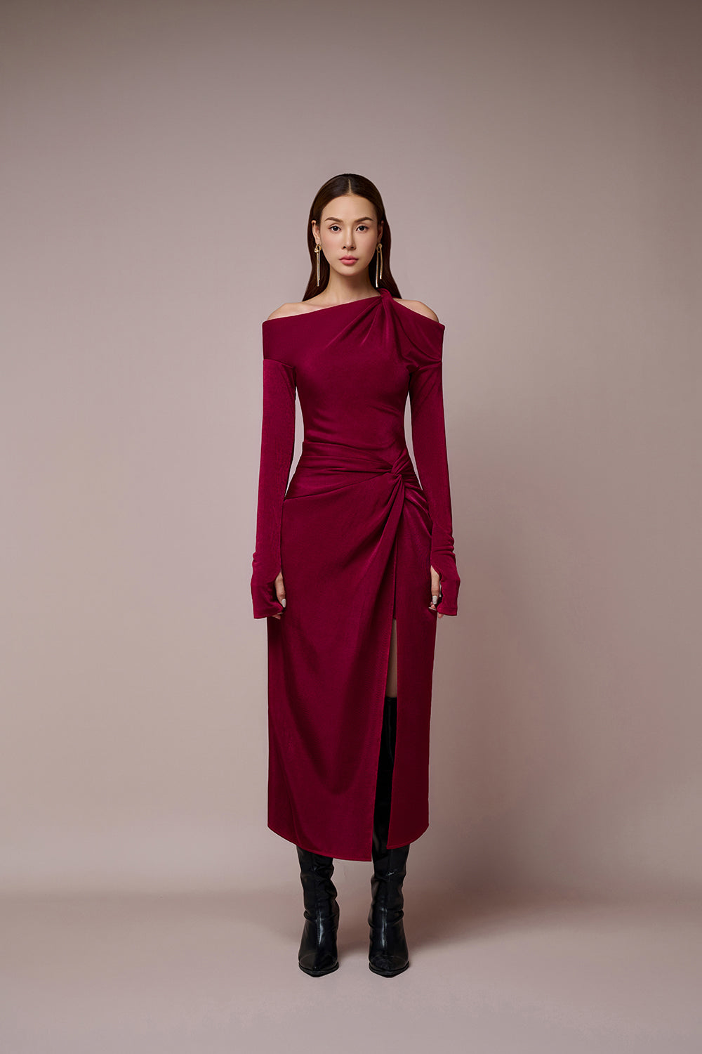Claudia Off-the-shoulder Pencil Dress Claudia Off-the-shoulder Pencil Dress