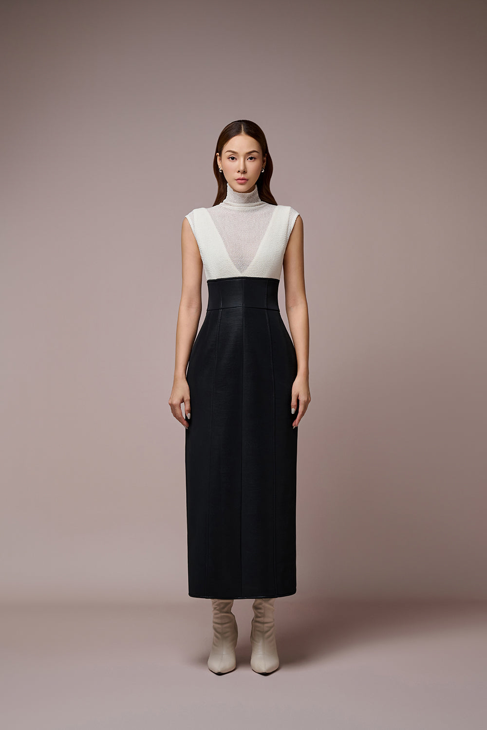 black corset pencil dress ASOS Design - Pencil Midi Dress - Women - Polyester/Spandex - 6 US