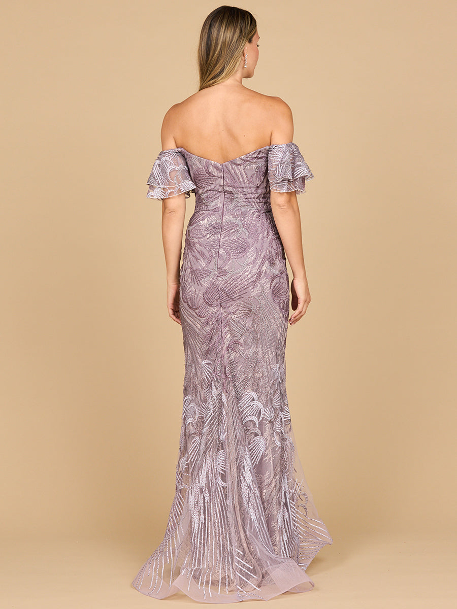 Lara 28884- Off Shoulder Mermaid Lace Gown Lara 28884- Off Shoulder Mermaid Lace Gown