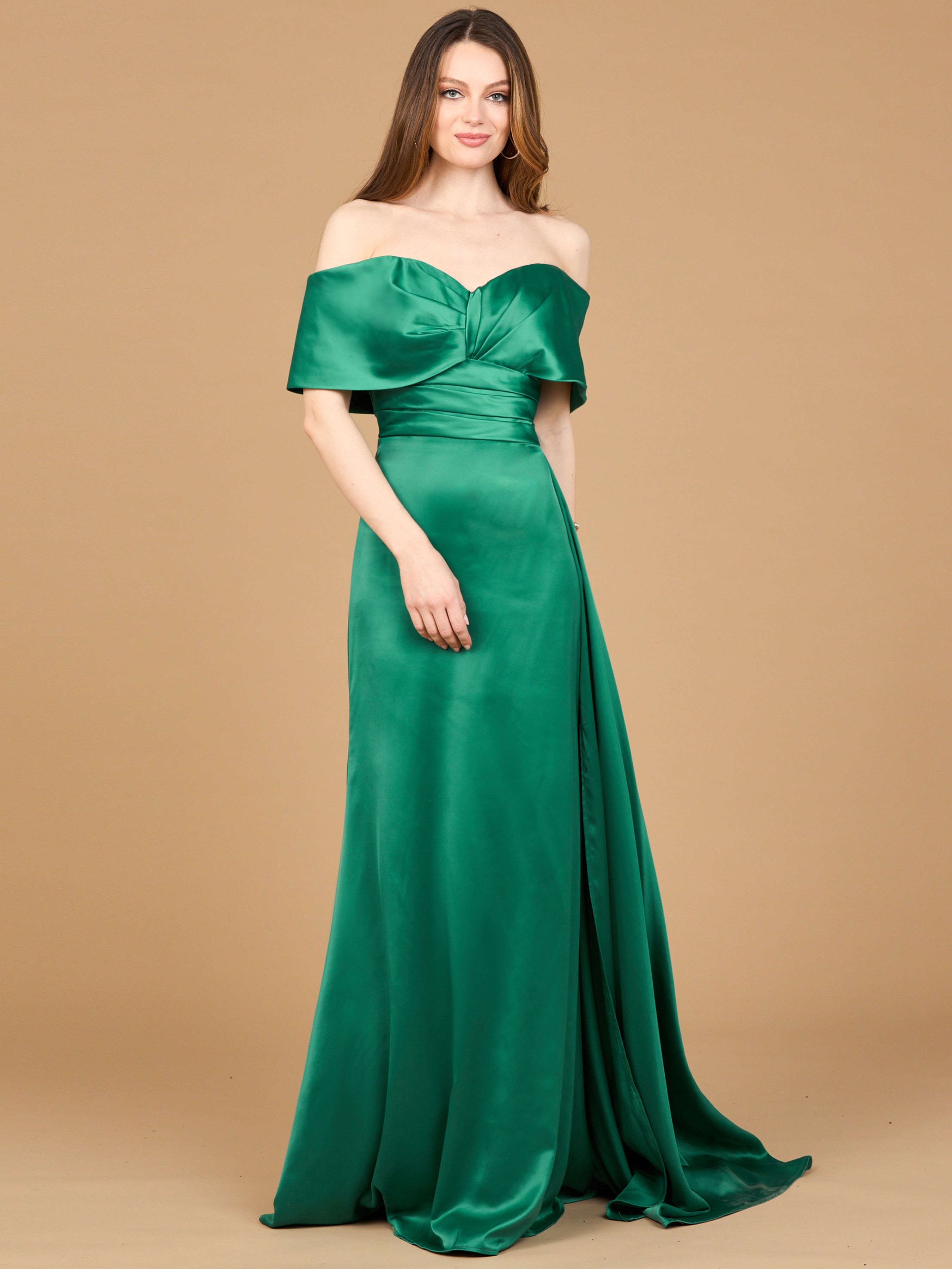 Off Shoulder Satin Dress 28945