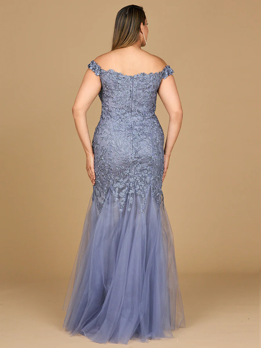 Off Shoulder Mermaid Gown 29021