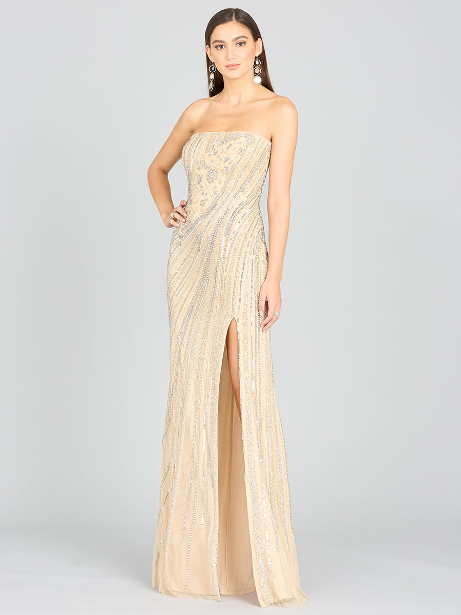 Freddy Strapless Beaded Gown 9987
