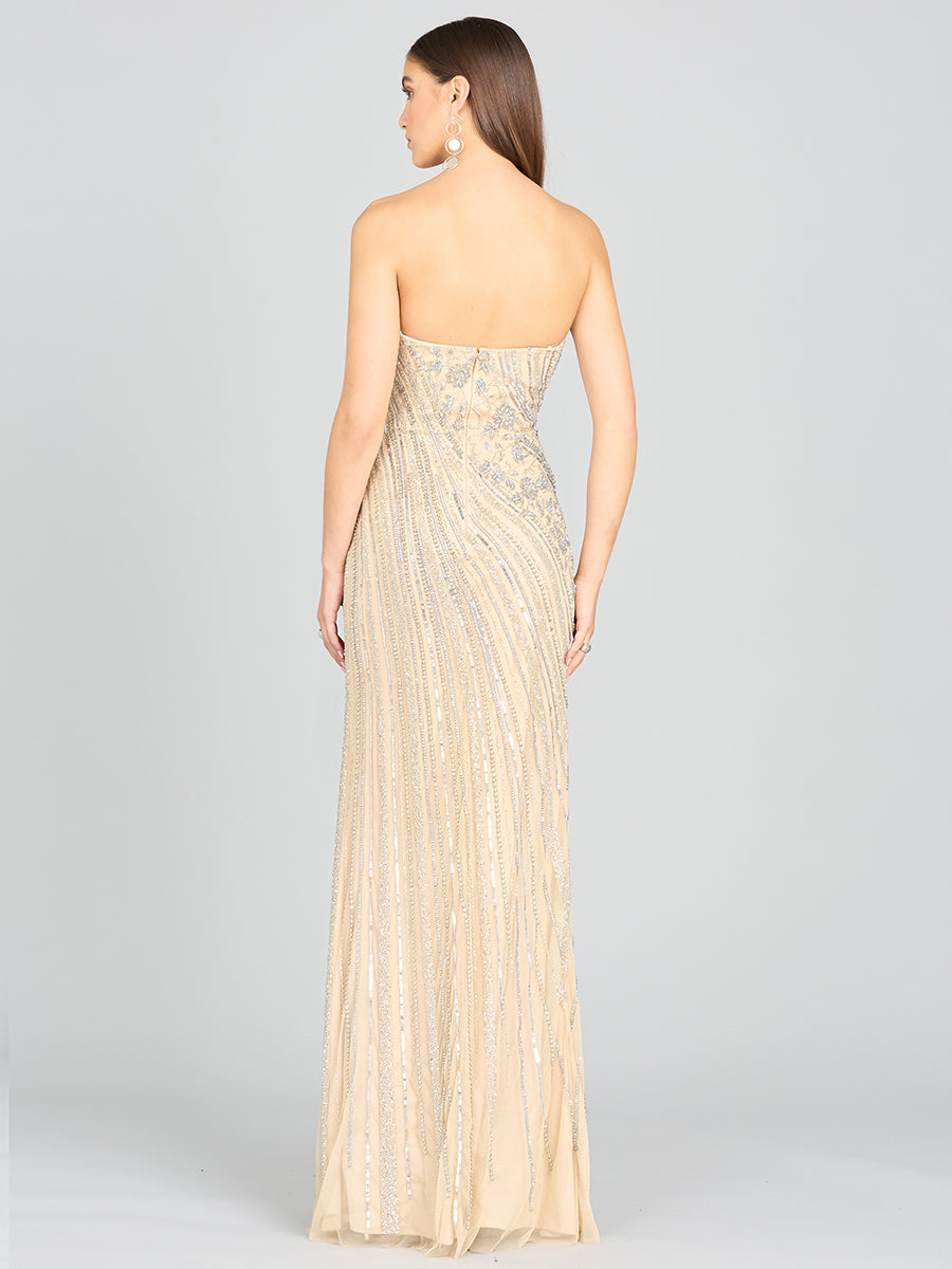 Freddy Strapless Beaded Gown 9987