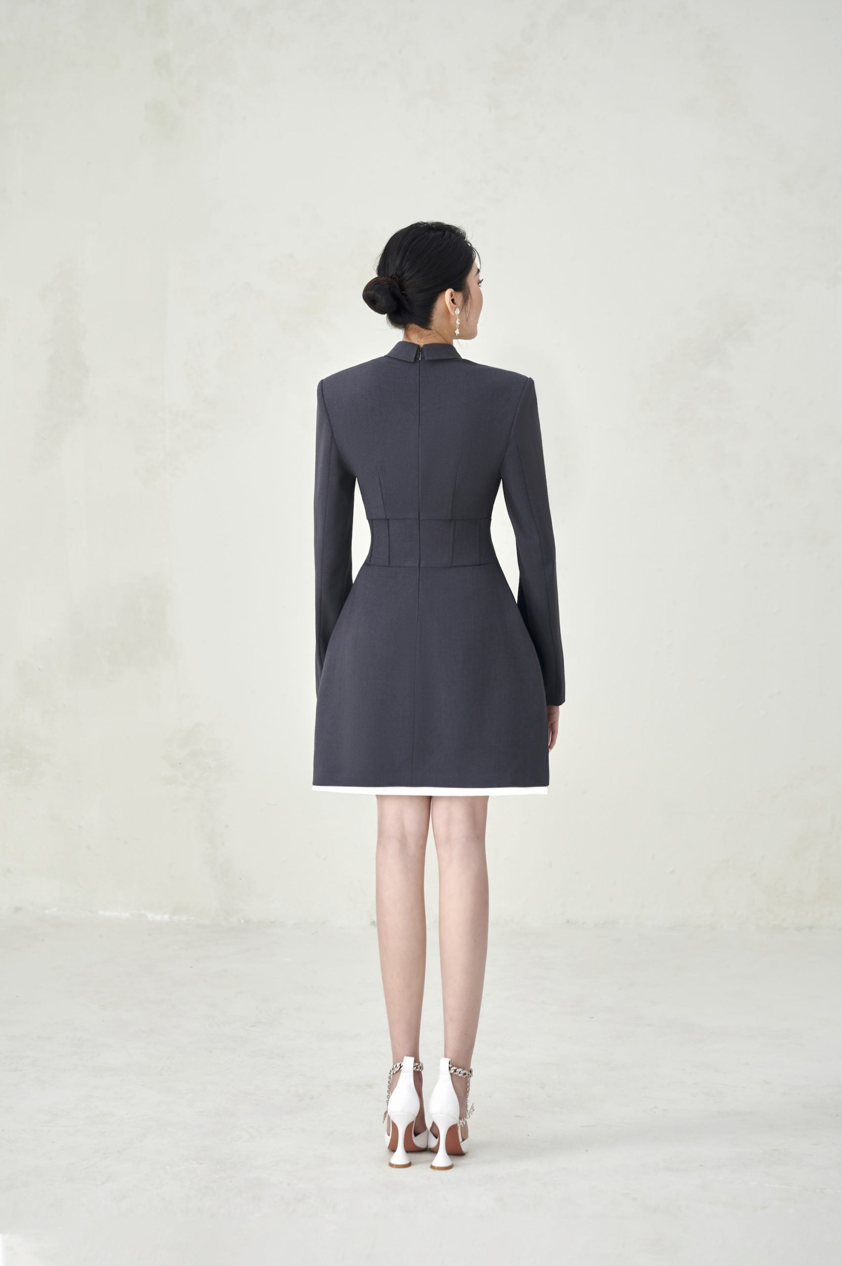 Maya Dress S - US 4 / Deep Charcoal blue Maya Dress S - US 4 / Deep Charcoal blue