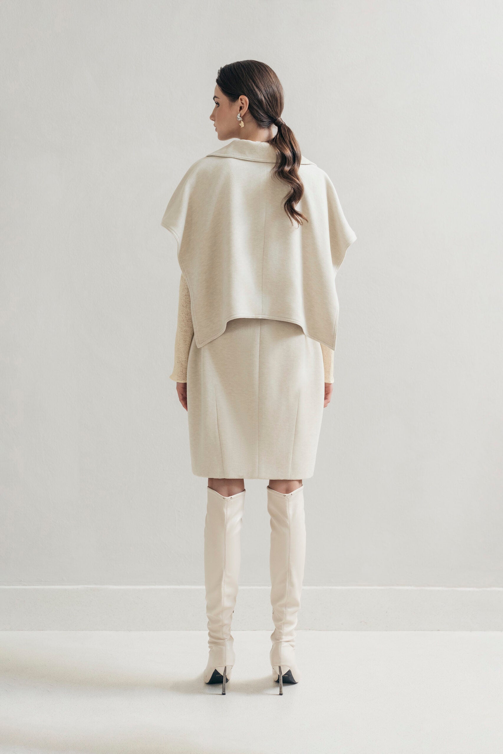 Beige Cocoon Coat