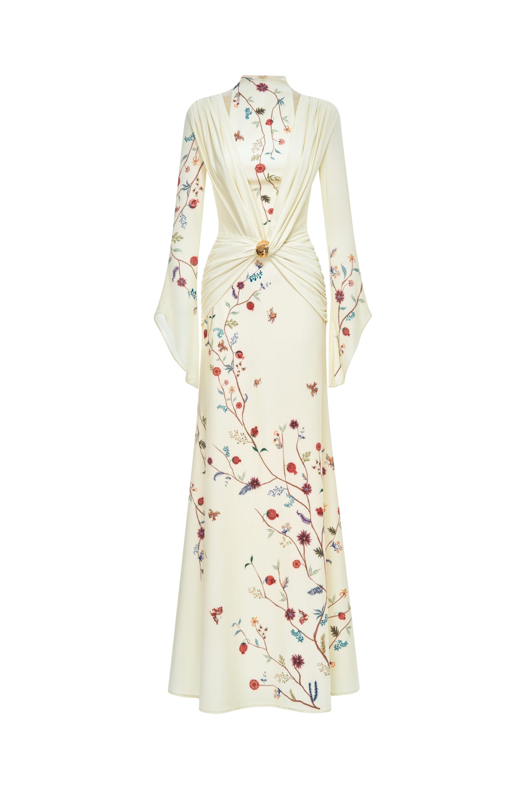 Dawnlight Midi Dress in Angel Wing