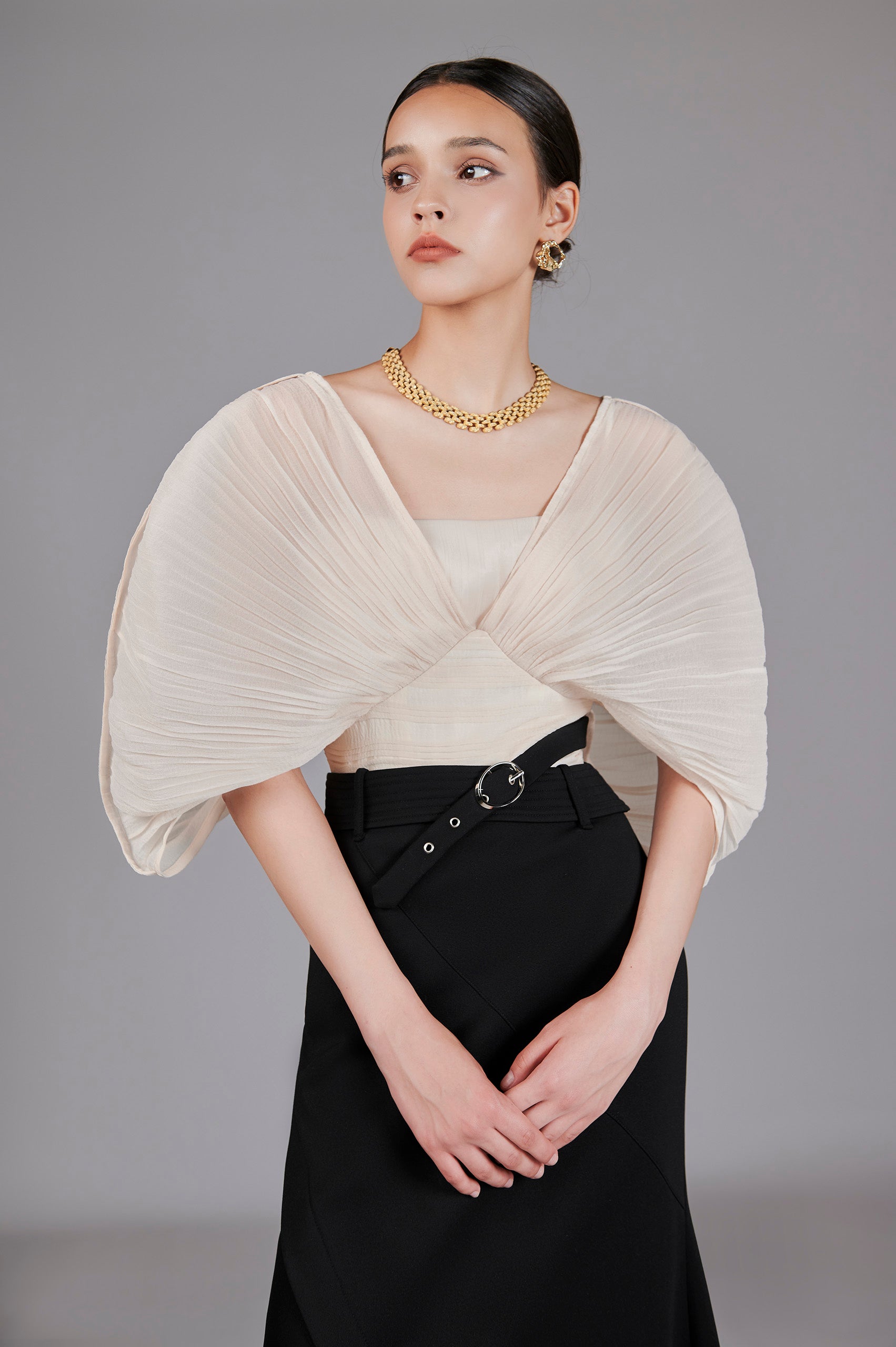 Alda Pleated Shirt