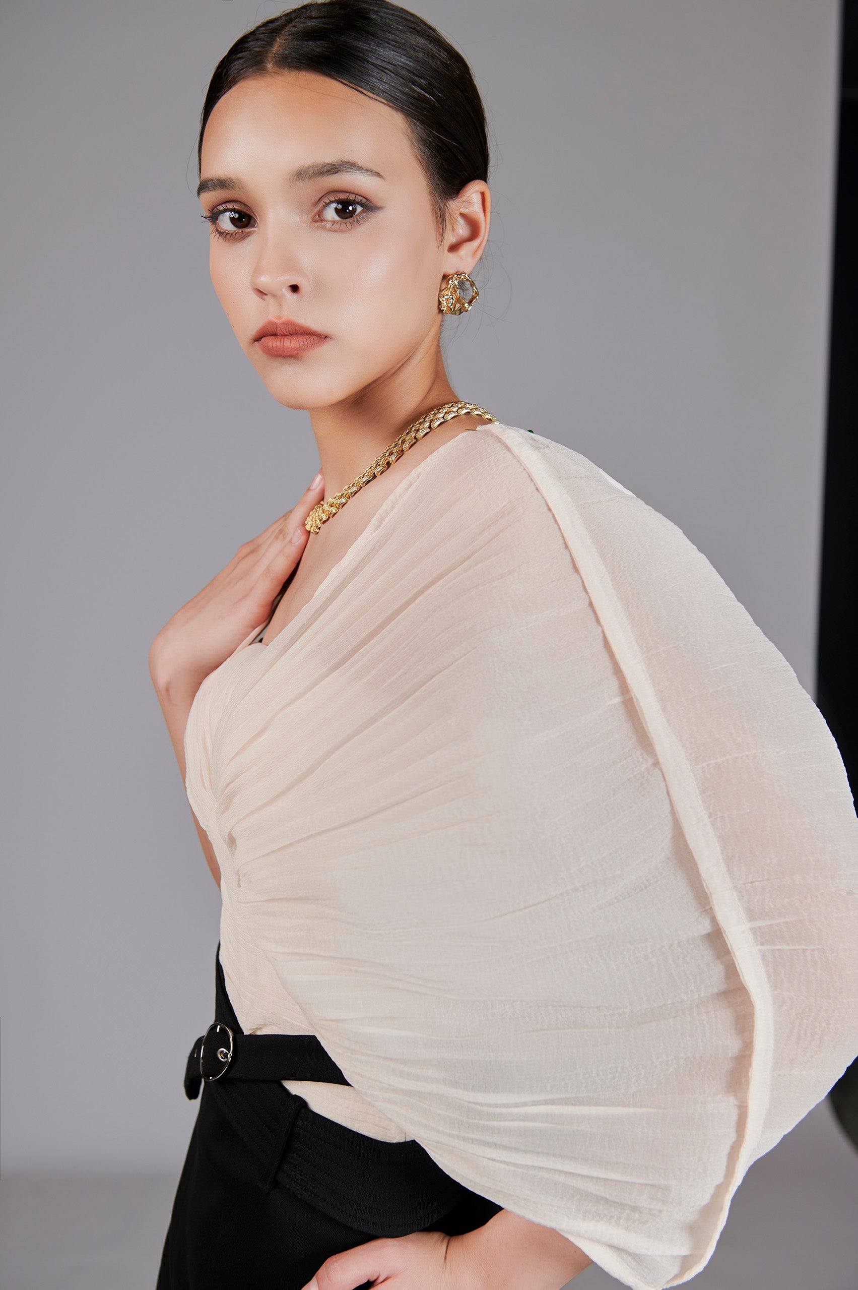Alda Pleated Shirt