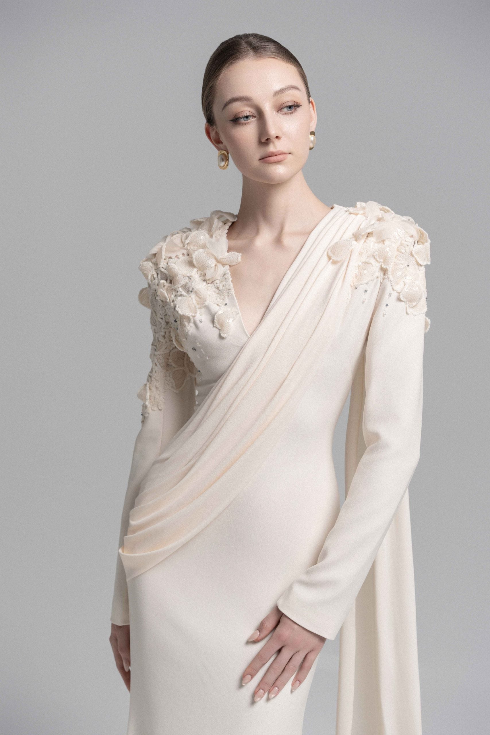 Alluring Lace- Appliqué Mermaid Gown VL10018