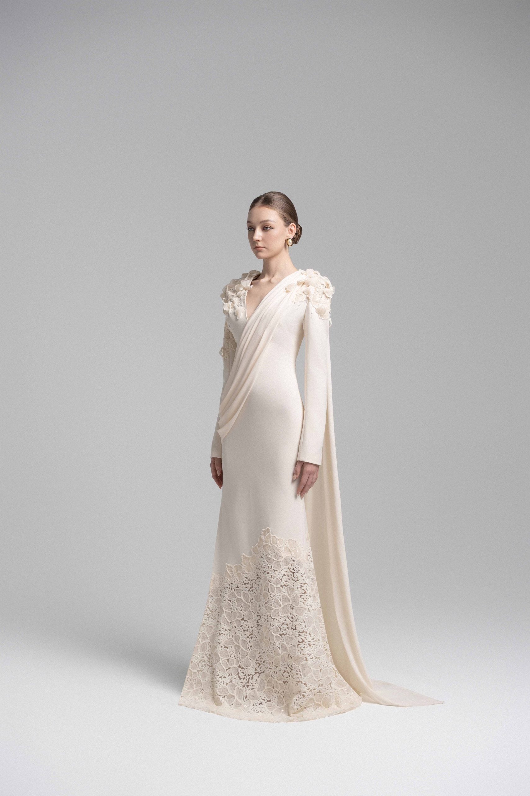Alluring Lace- Appliqué Mermaid Gown VL10018