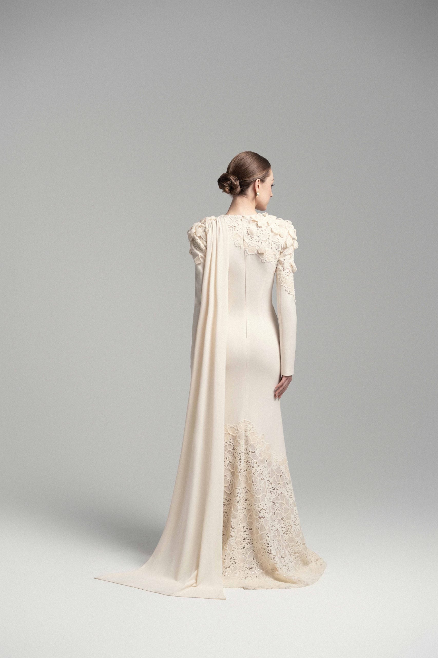 Alluring Lace- Appliqué Mermaid Gown VL10018