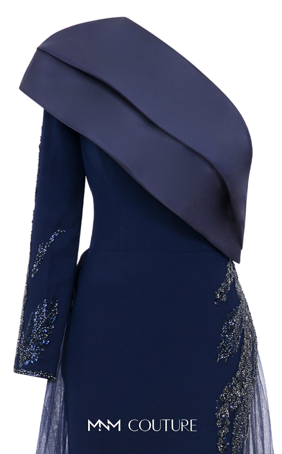 Cascading Elegance with Floral Embellishments B1125