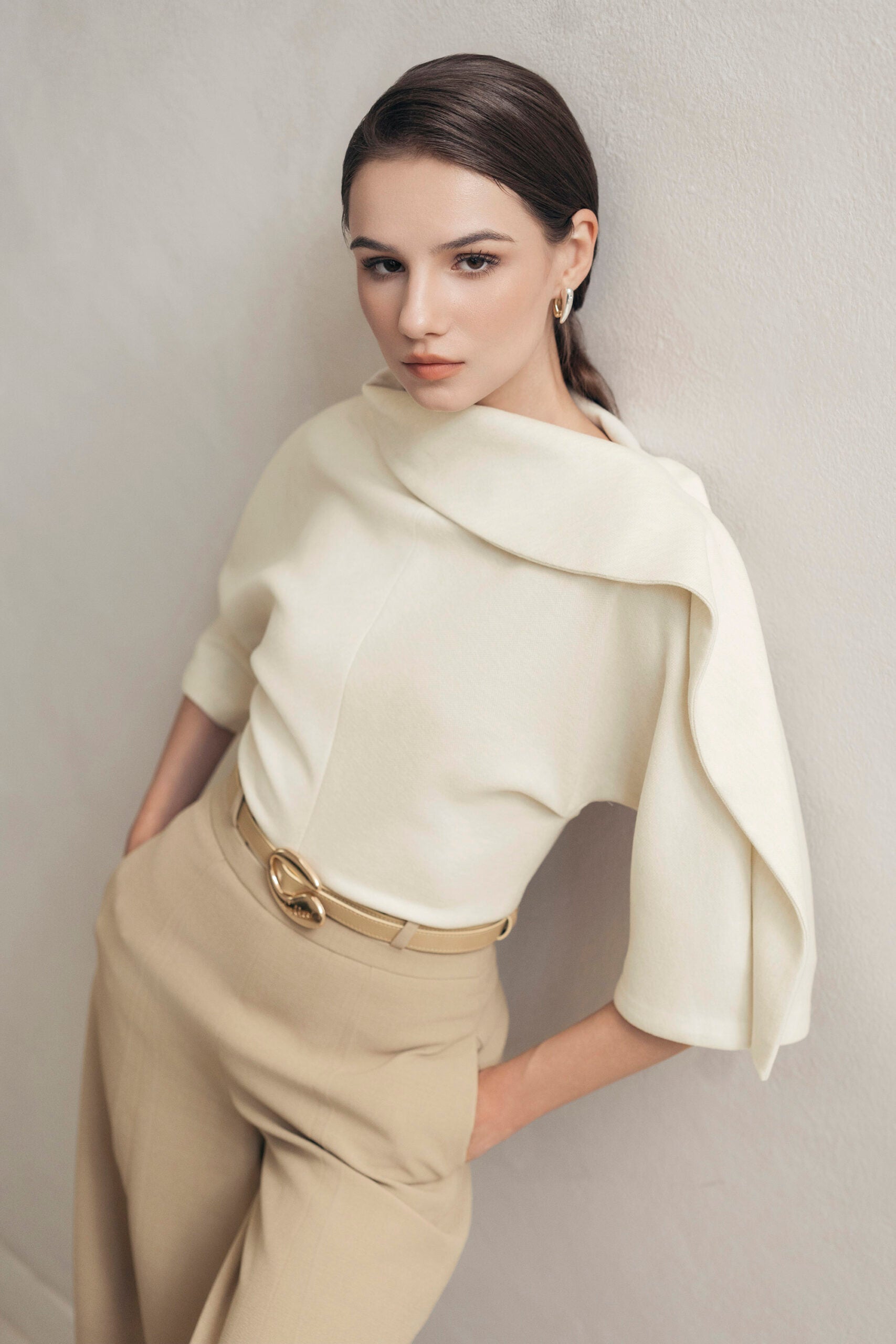 Beige Ease Blouse