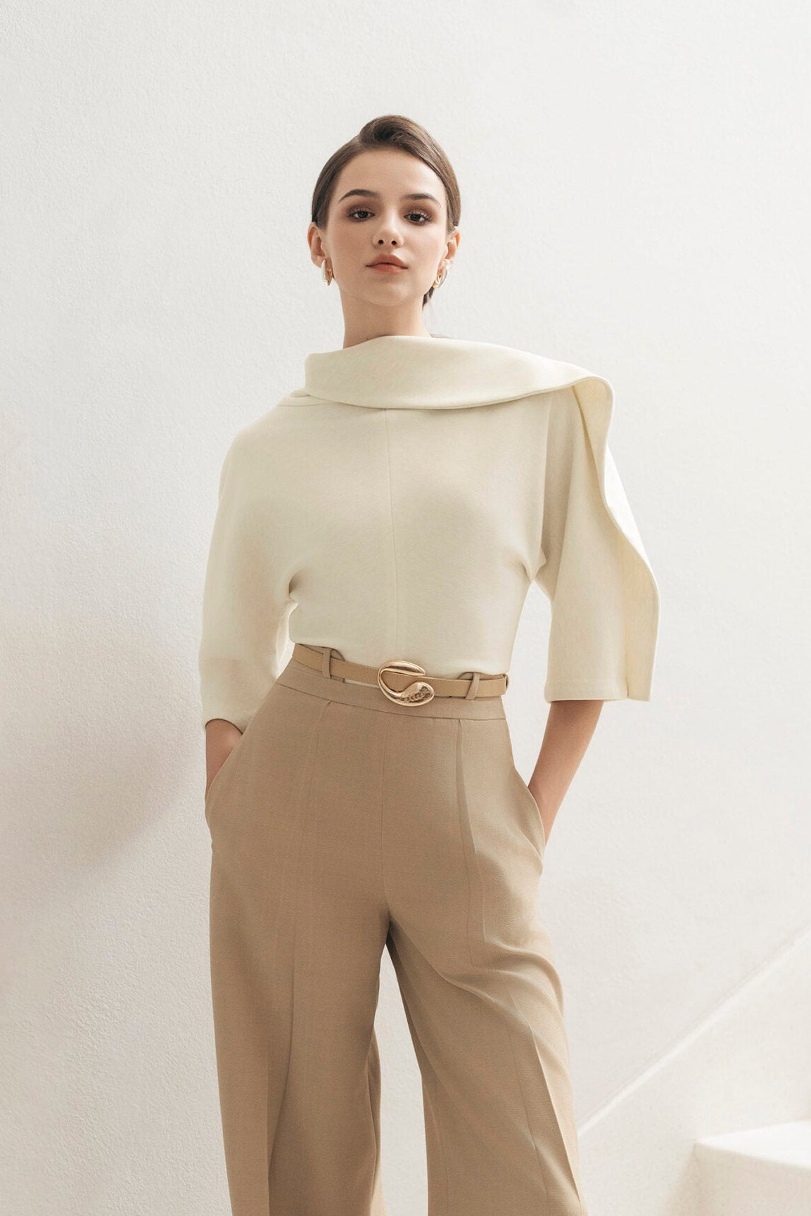 Beige Ease Blouse