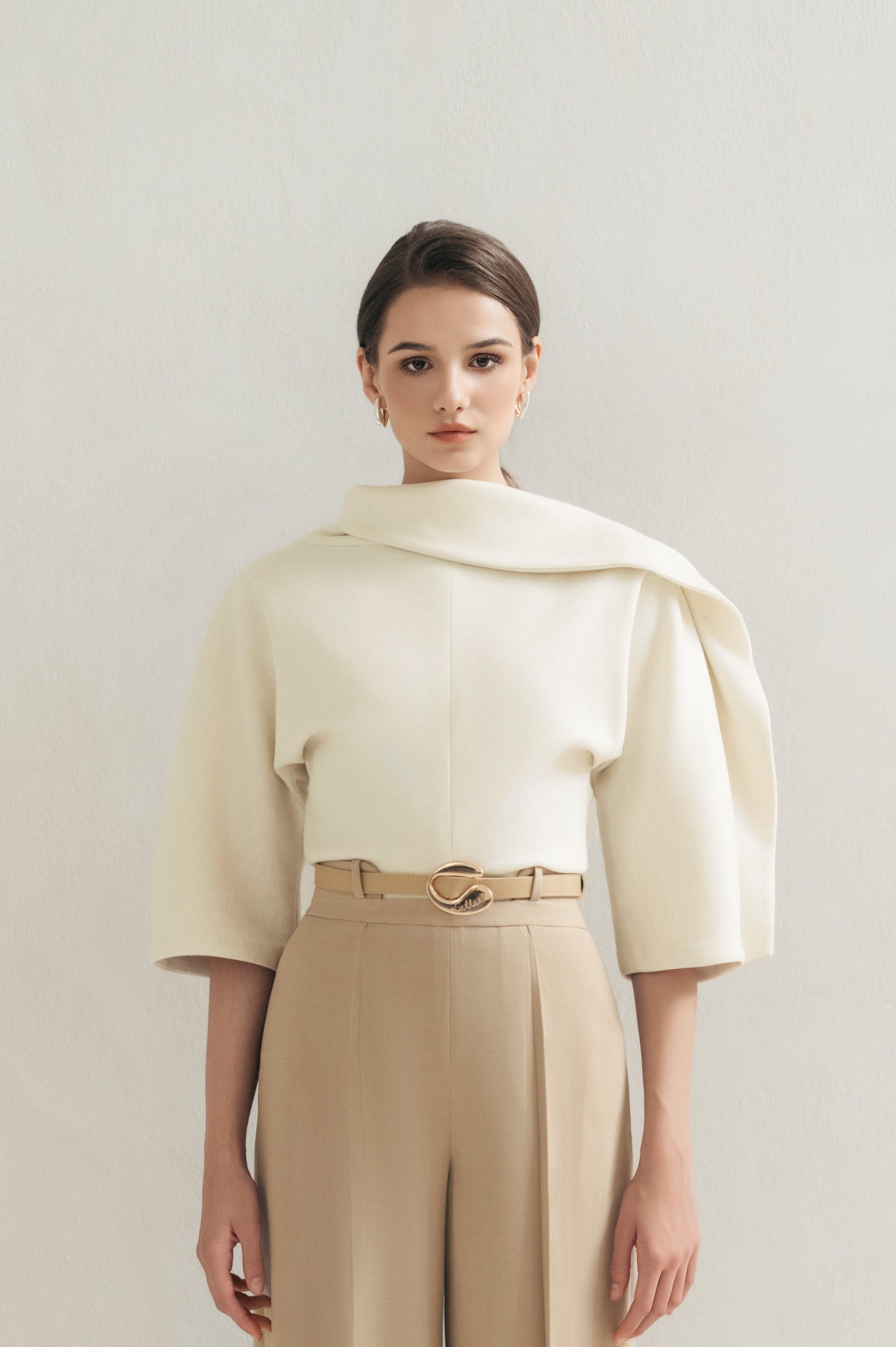 Beige Ease Blouse
