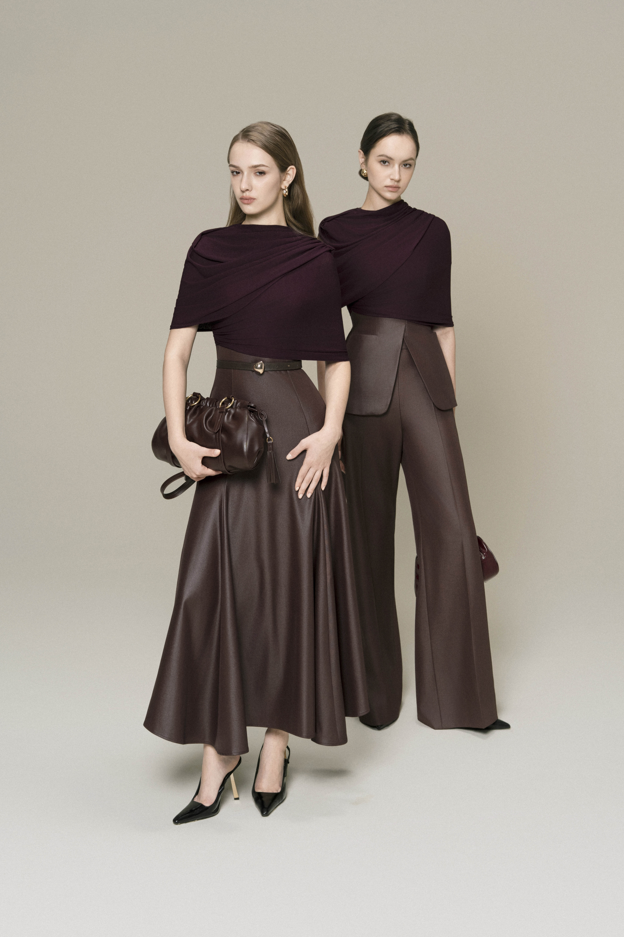 Bordeaux Flow Dress