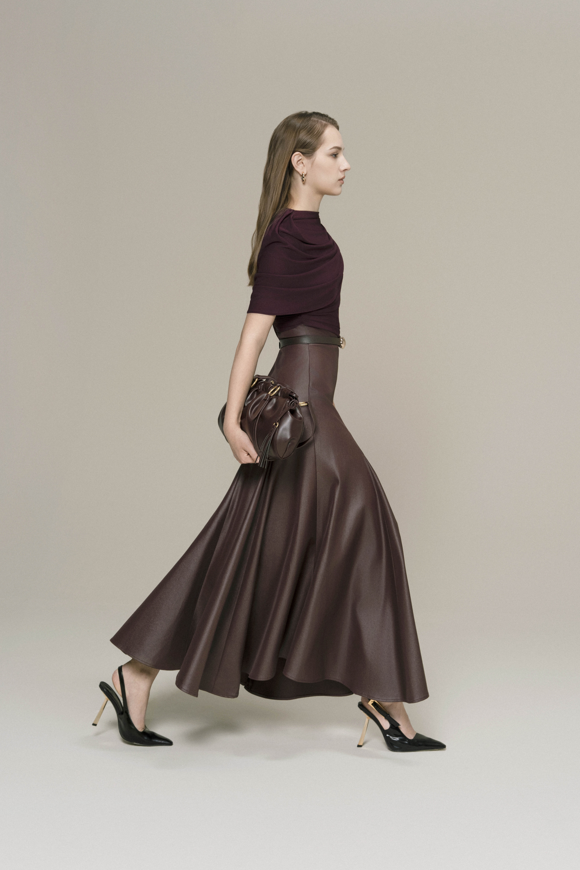Bordeaux Flow Dress
