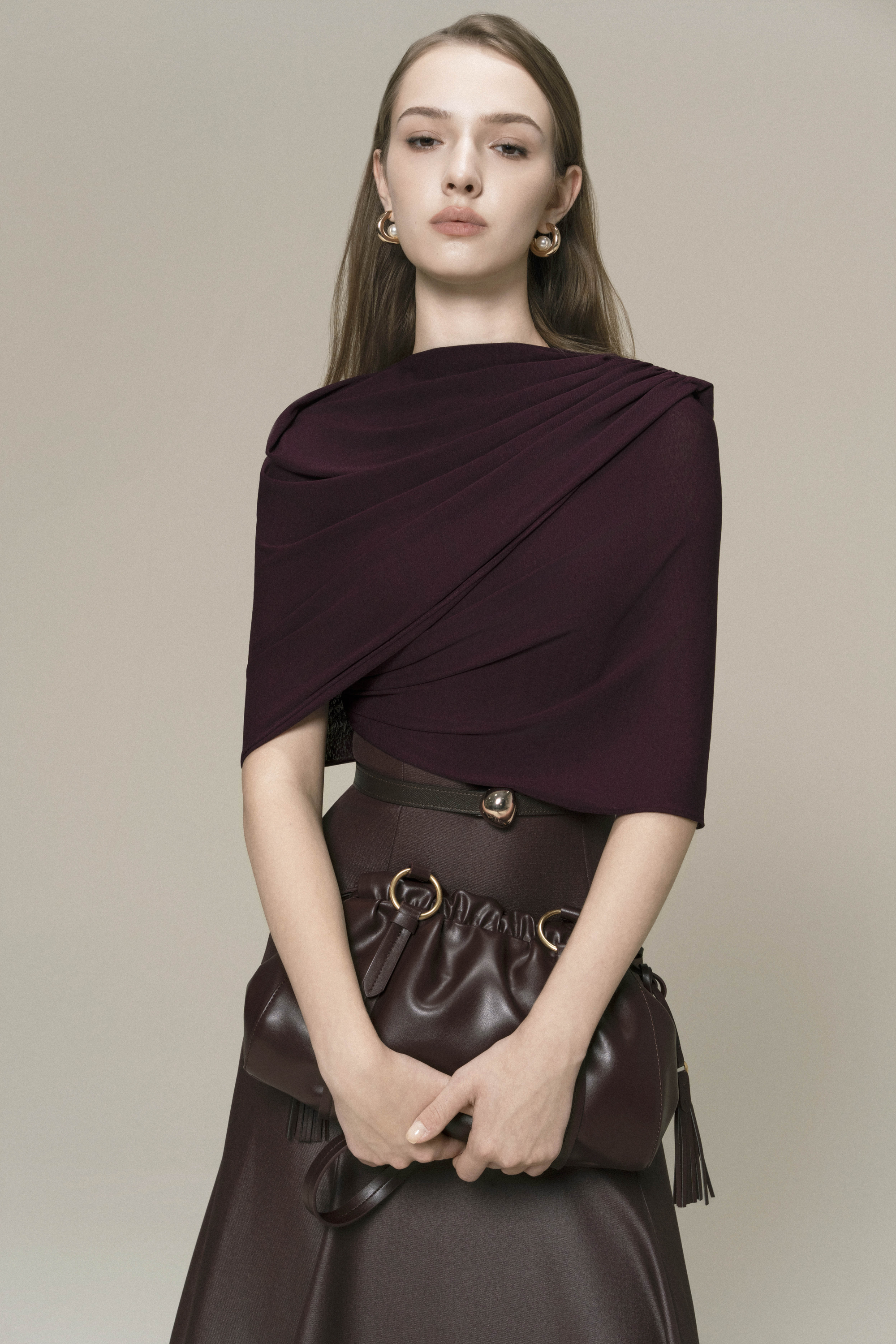 Bordeaux Flow Dress