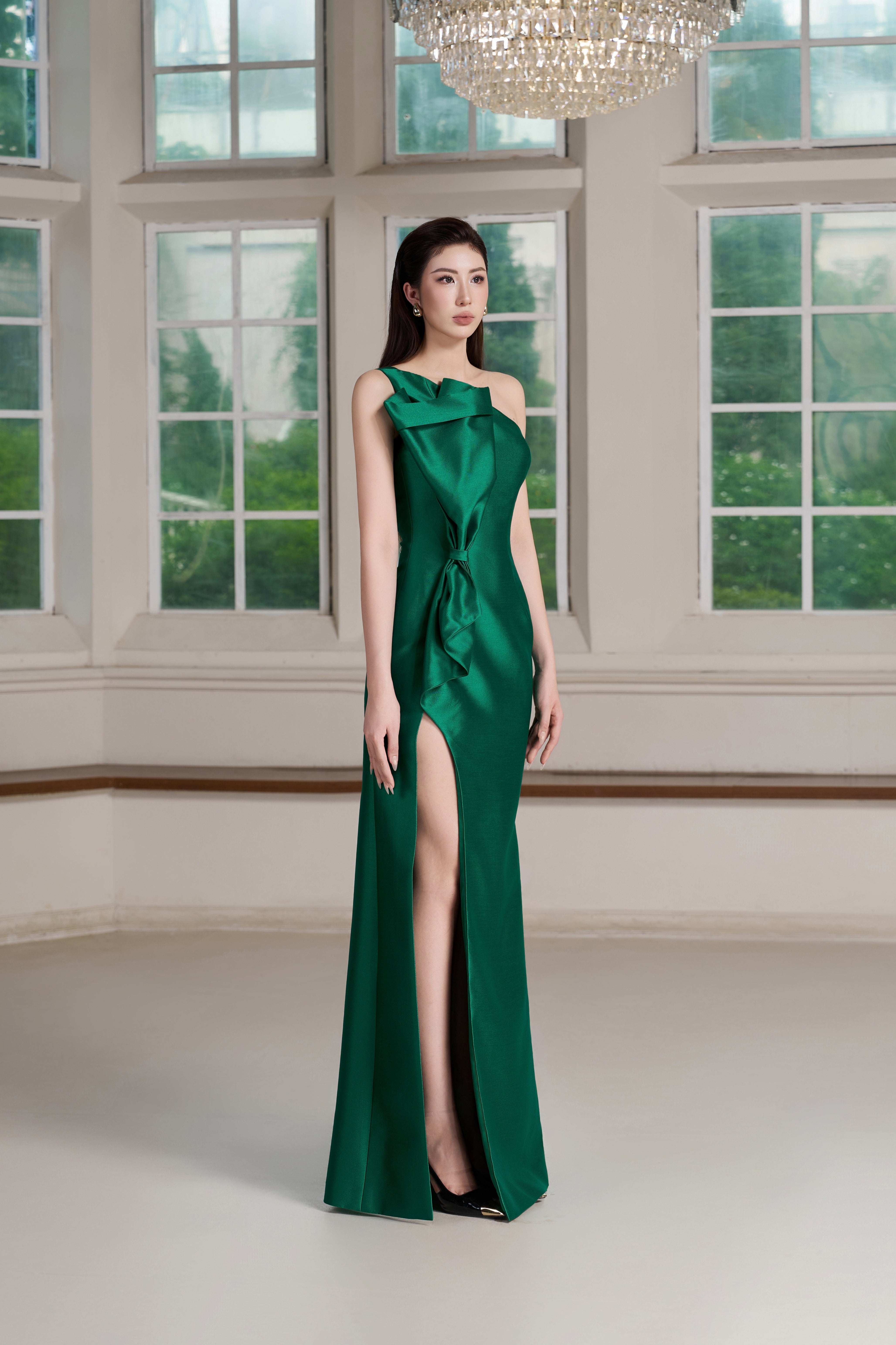 Ora Dress – Emerald Maxi Dress