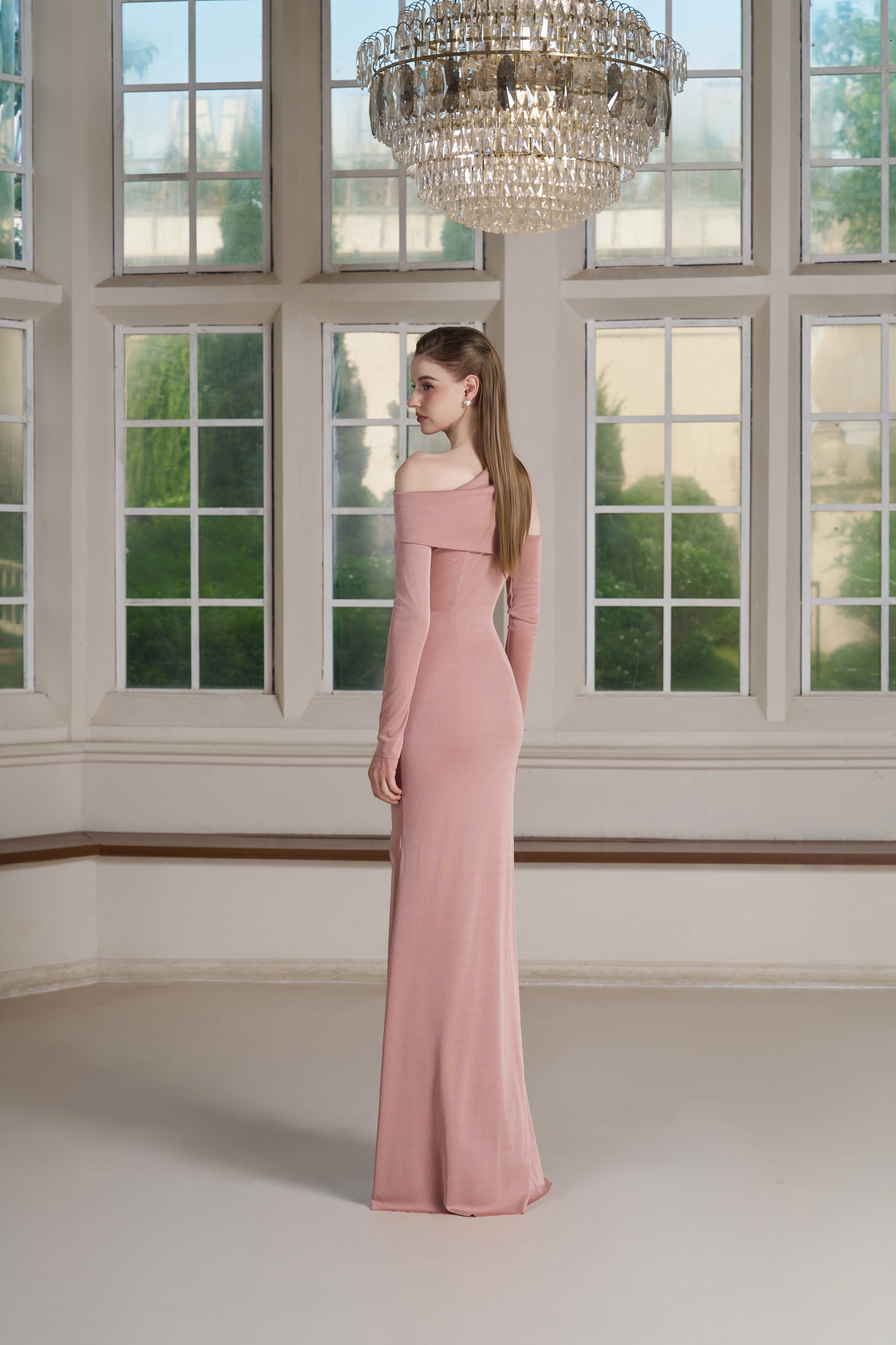 Eda Dress – Pink Tint Maxi Dress