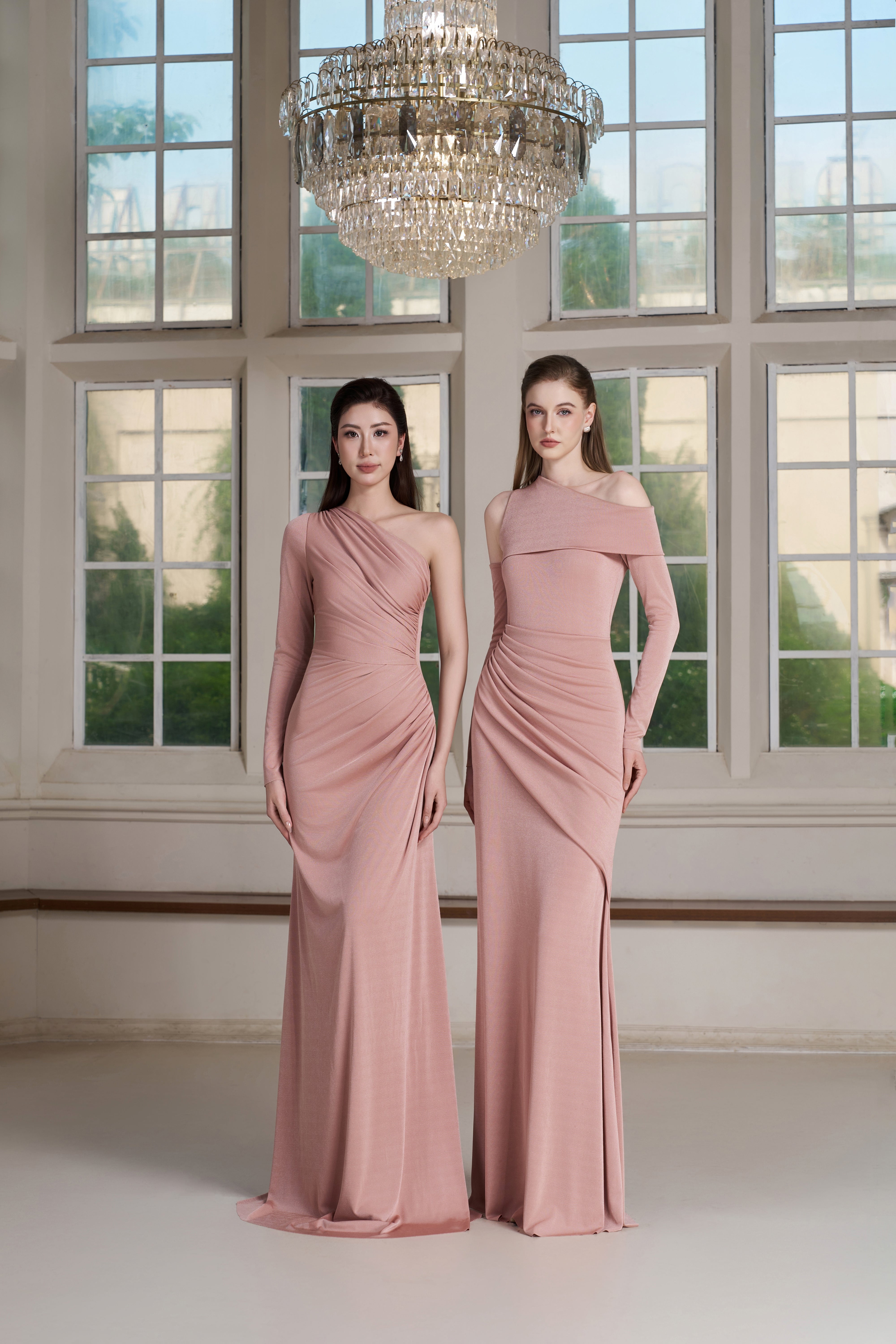 Eda Dress – Pink Tint Maxi Dress