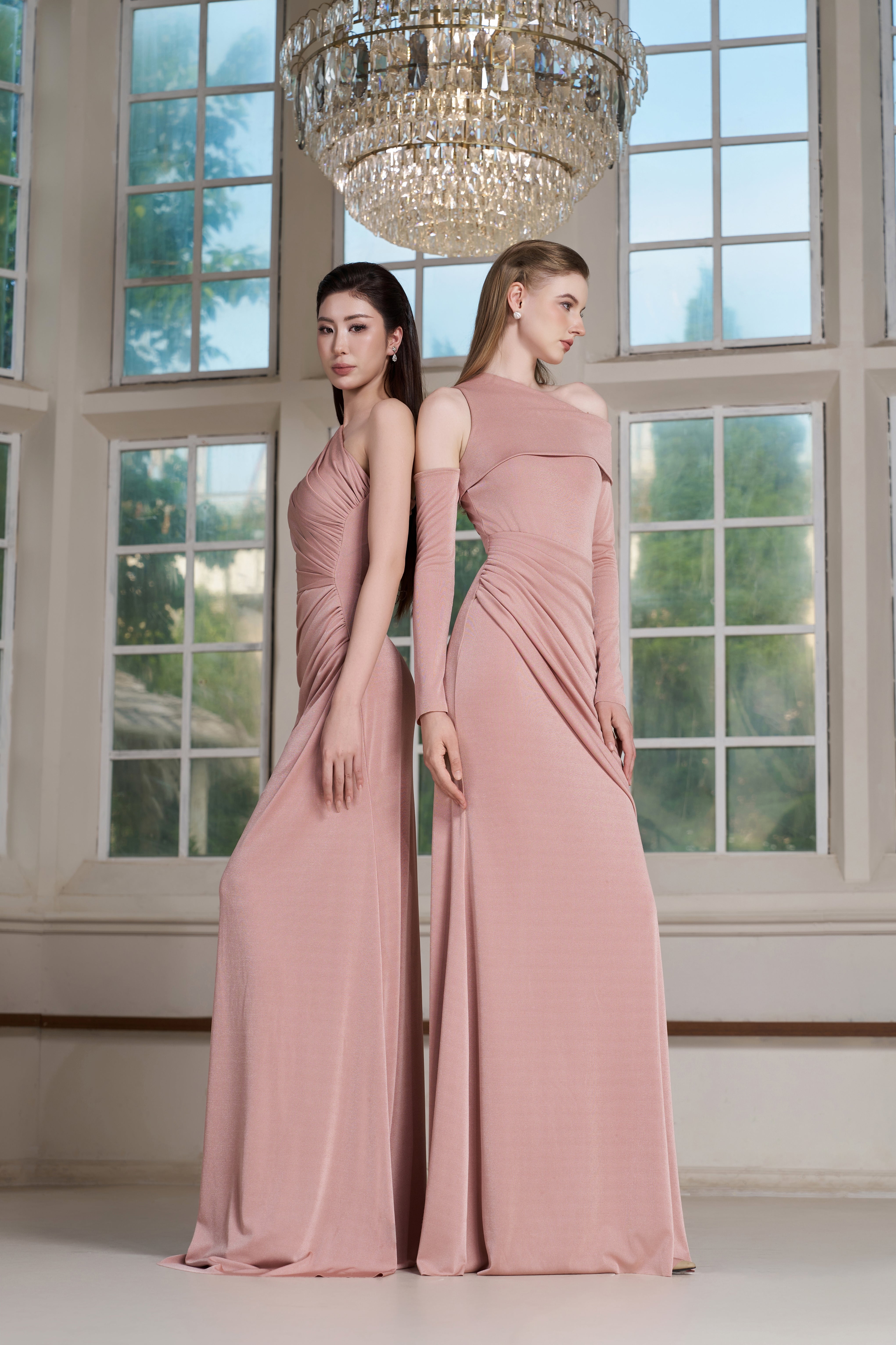 Eda Dress – Pink Tint Maxi Dress