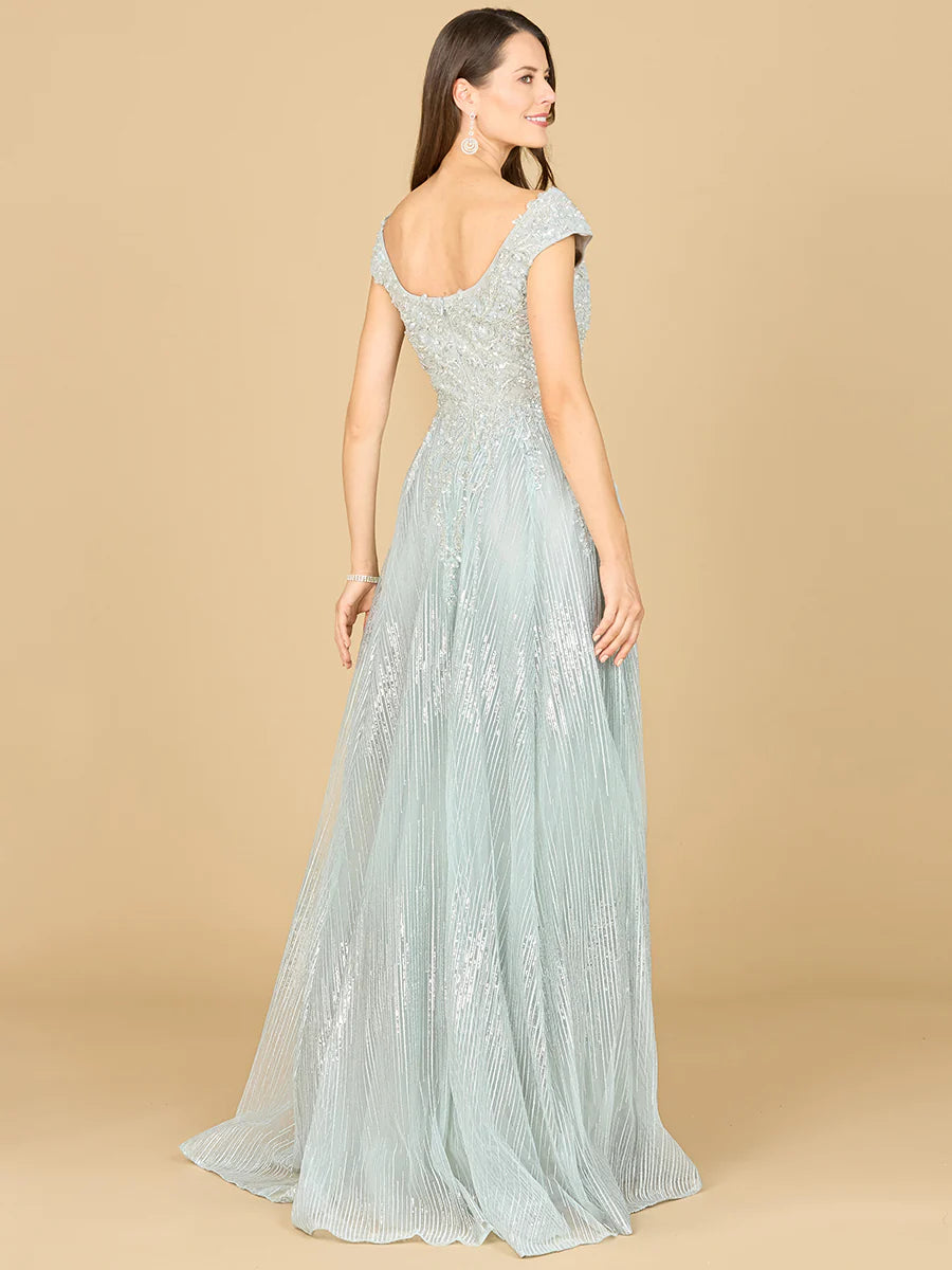 Cap Sleeve Lace Ballgown 29160