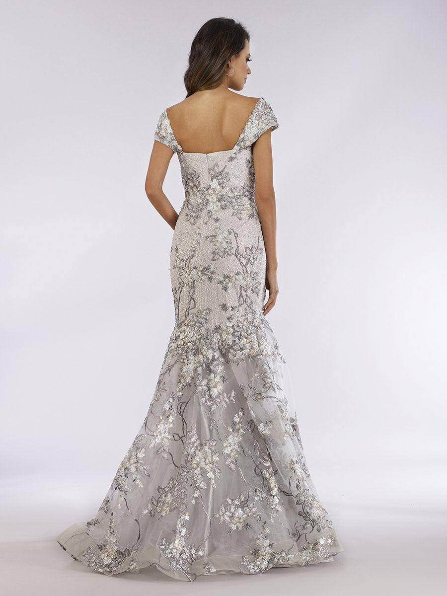 Cap Sleeve Mermaid Gown 29642