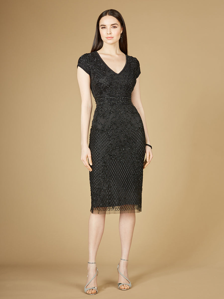 Cap Sleeve Midi Gown - OUTLET 29225