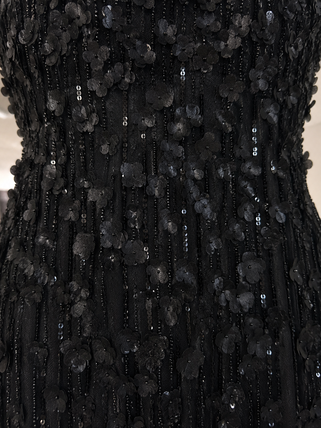3D Floral Embellished Cap Sleeve Gown 29181