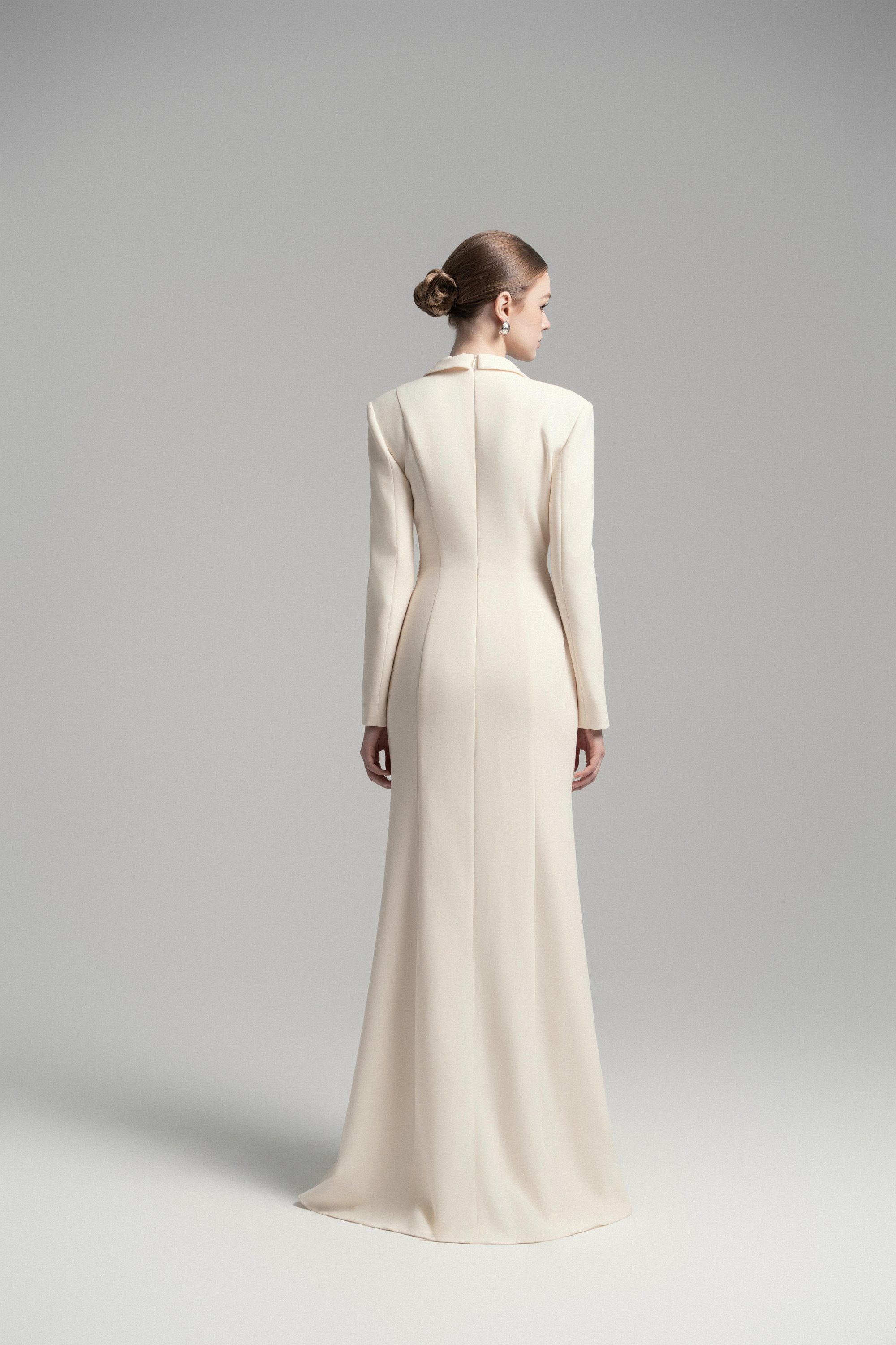 Chic Blazer Dress with Draping VL1017