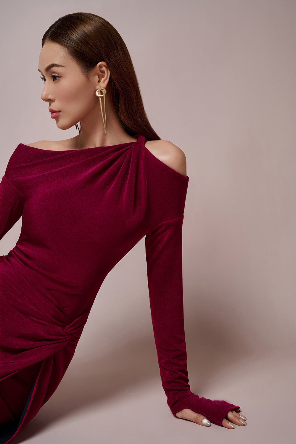 Claudia Off-the-shoulder Pencil Dress