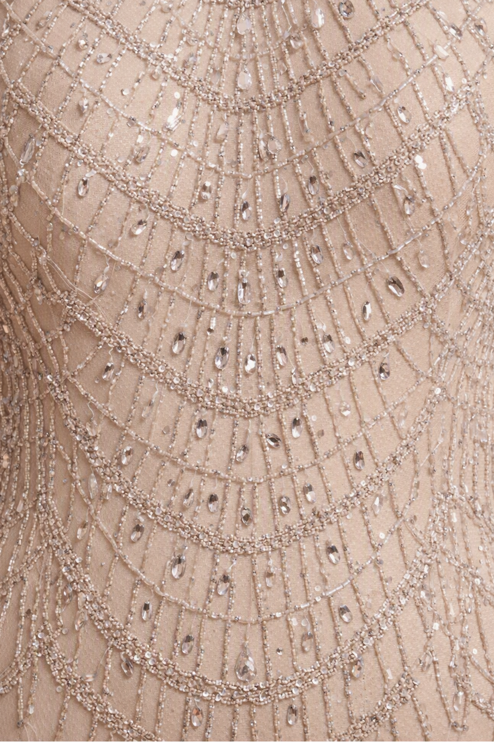 High Neck Beaded Dress with Long Cape |  28840