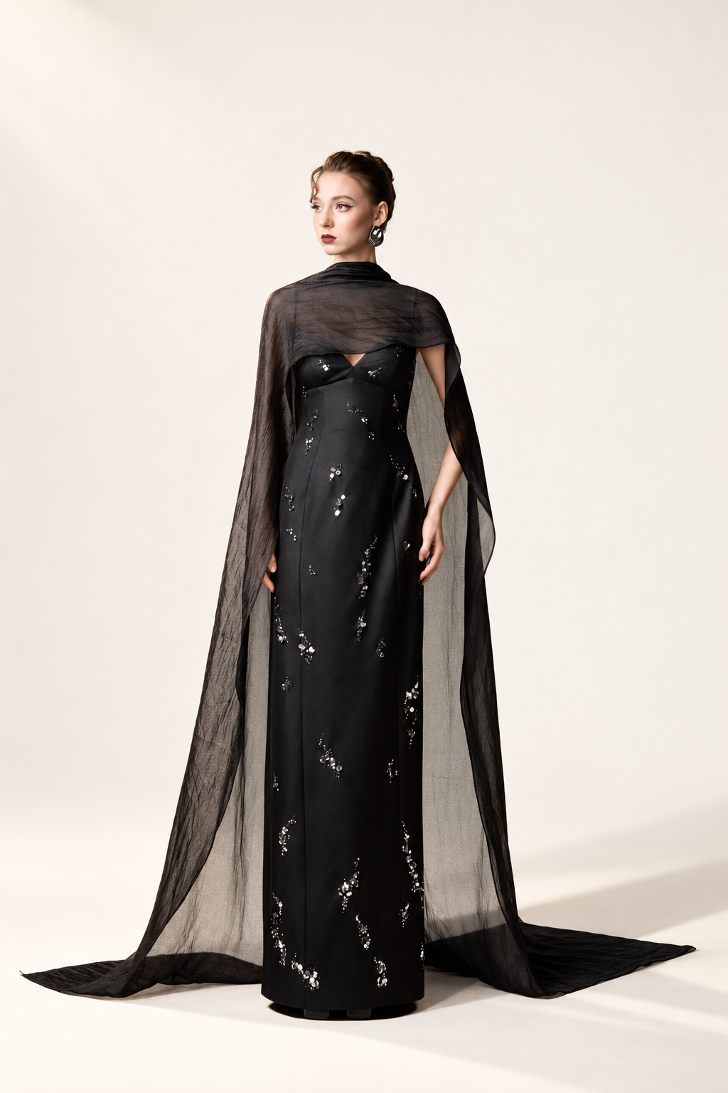 Cat-Eye Column Dress