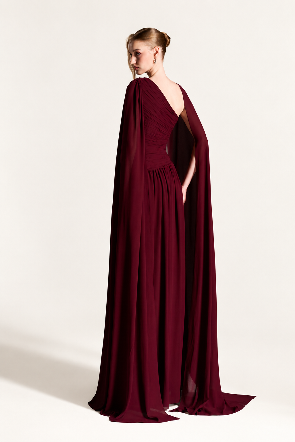Ruched Crystal Gown